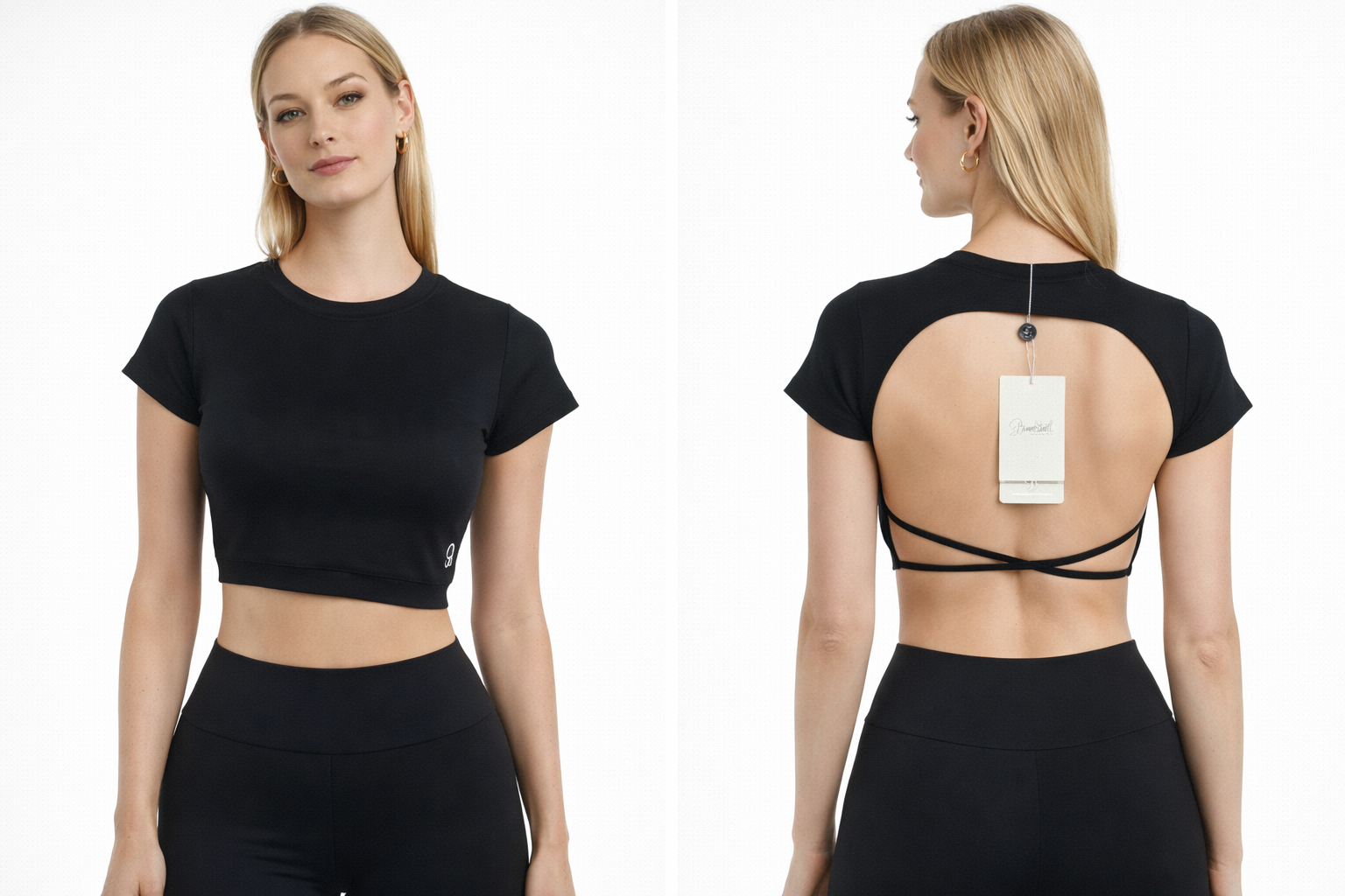 Bombshell Sportswear Open Back Tee NWT / Size M
