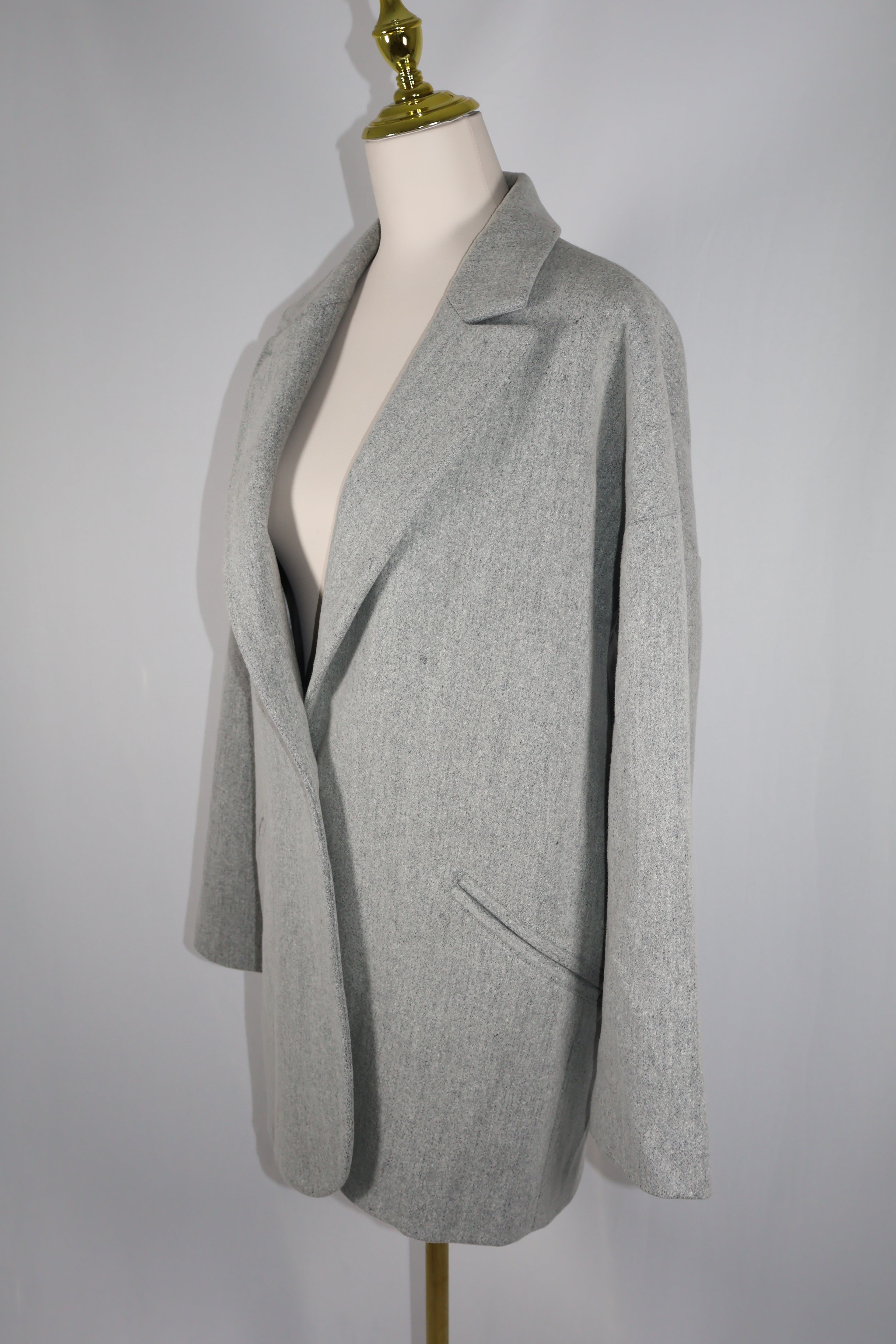 Light Grey Tailored Blazer-Jacket / Size M