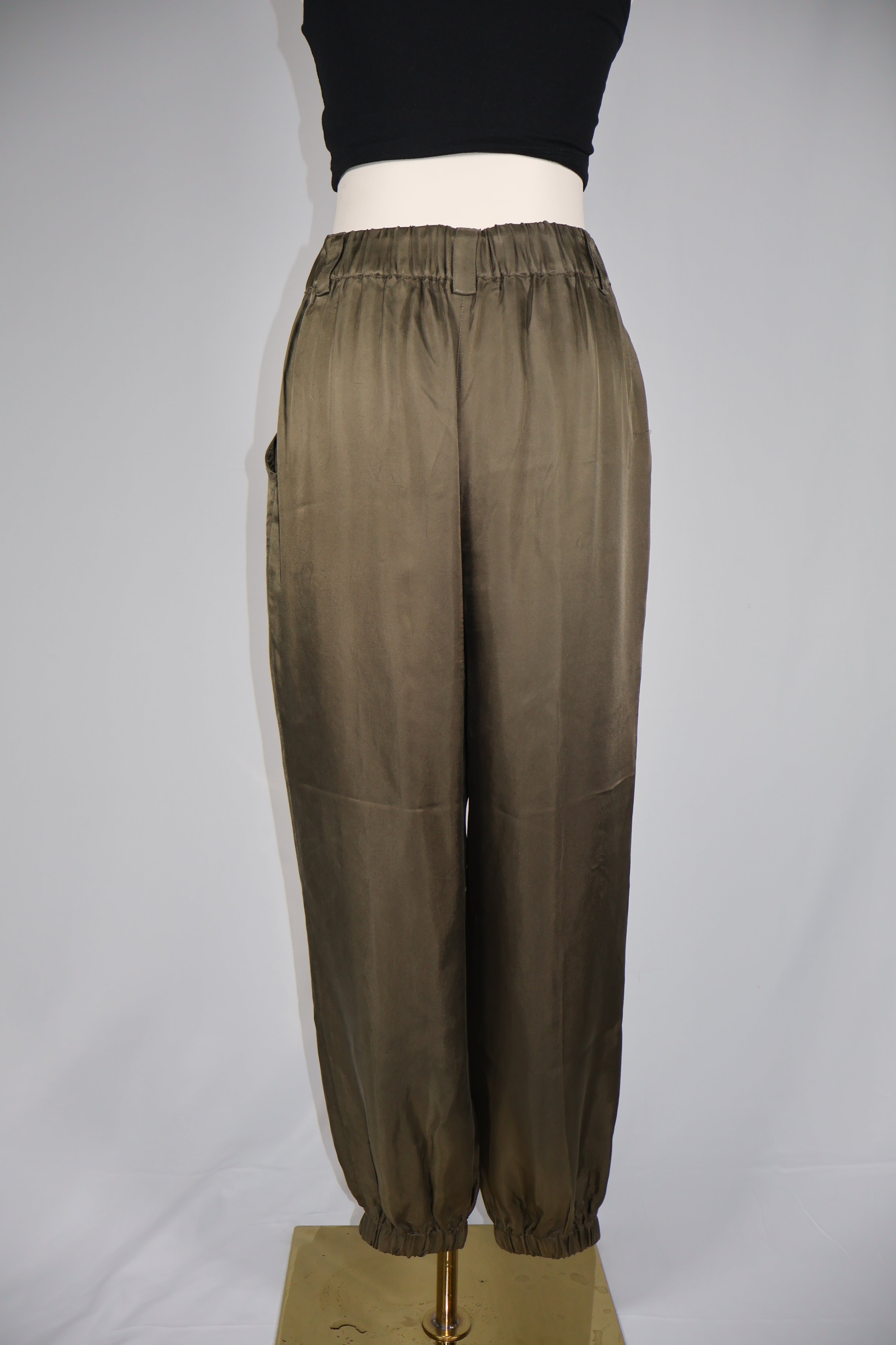 Cinq a Sept 5a7 Olive Tapered Trousers / Size S