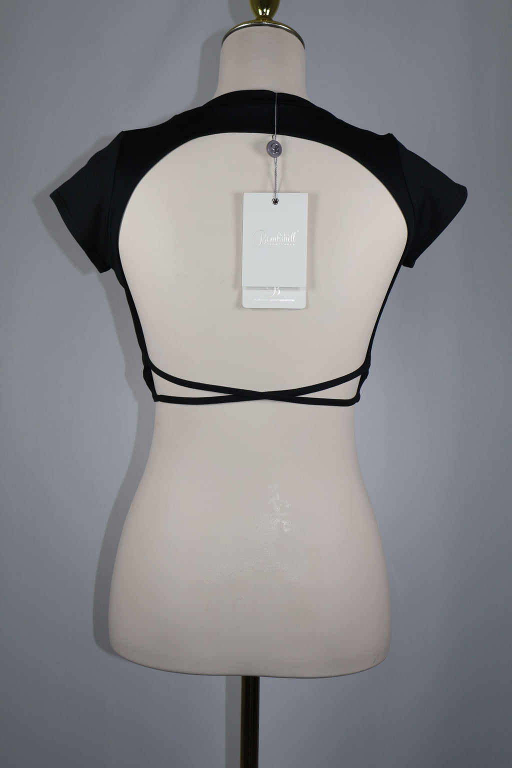 Bombshell Sportswear Open Back Tee NWT / Size M