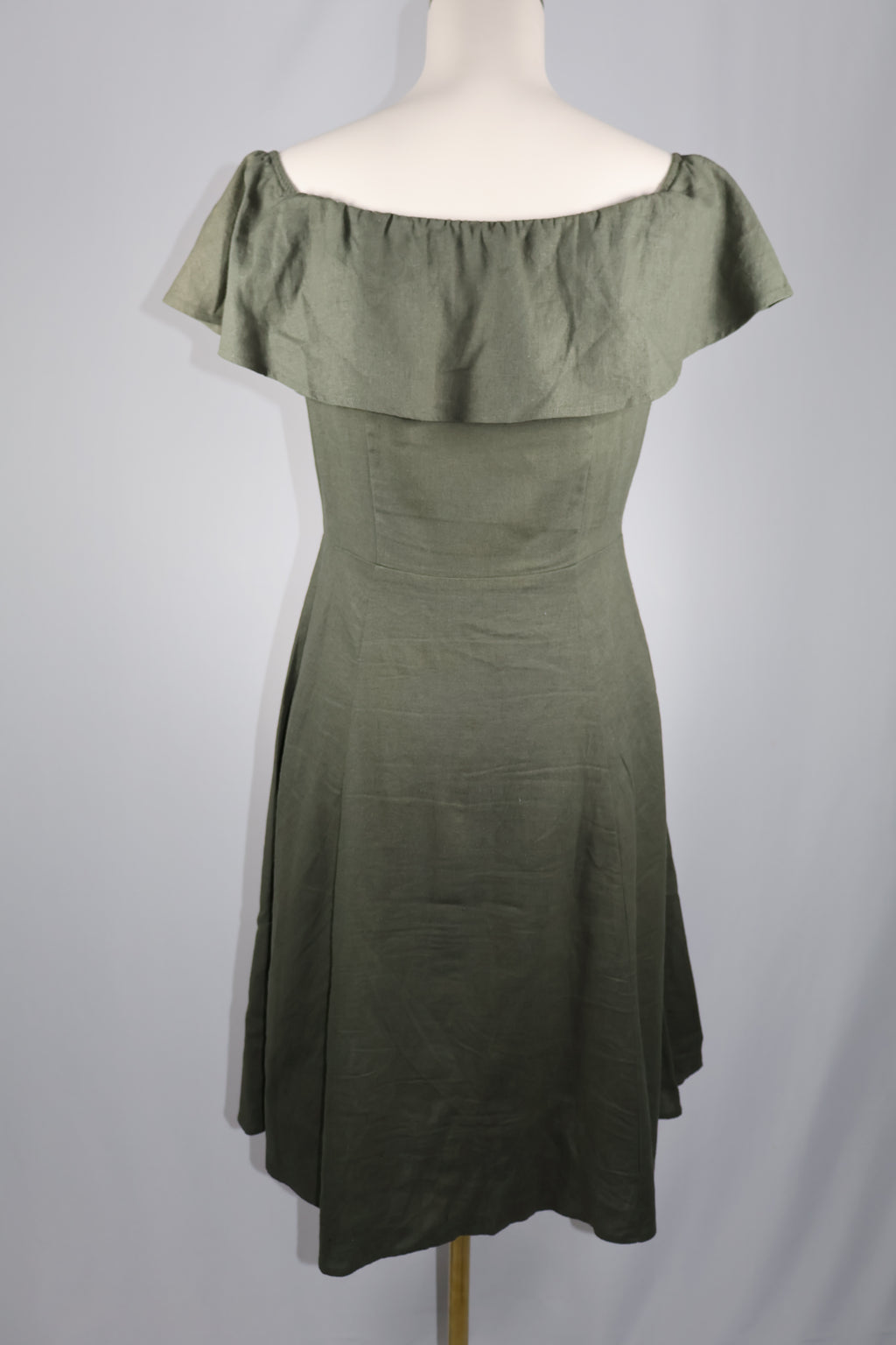 Saks Fifth Avenue Linen Blend Off Shoulder Dress | Size 4