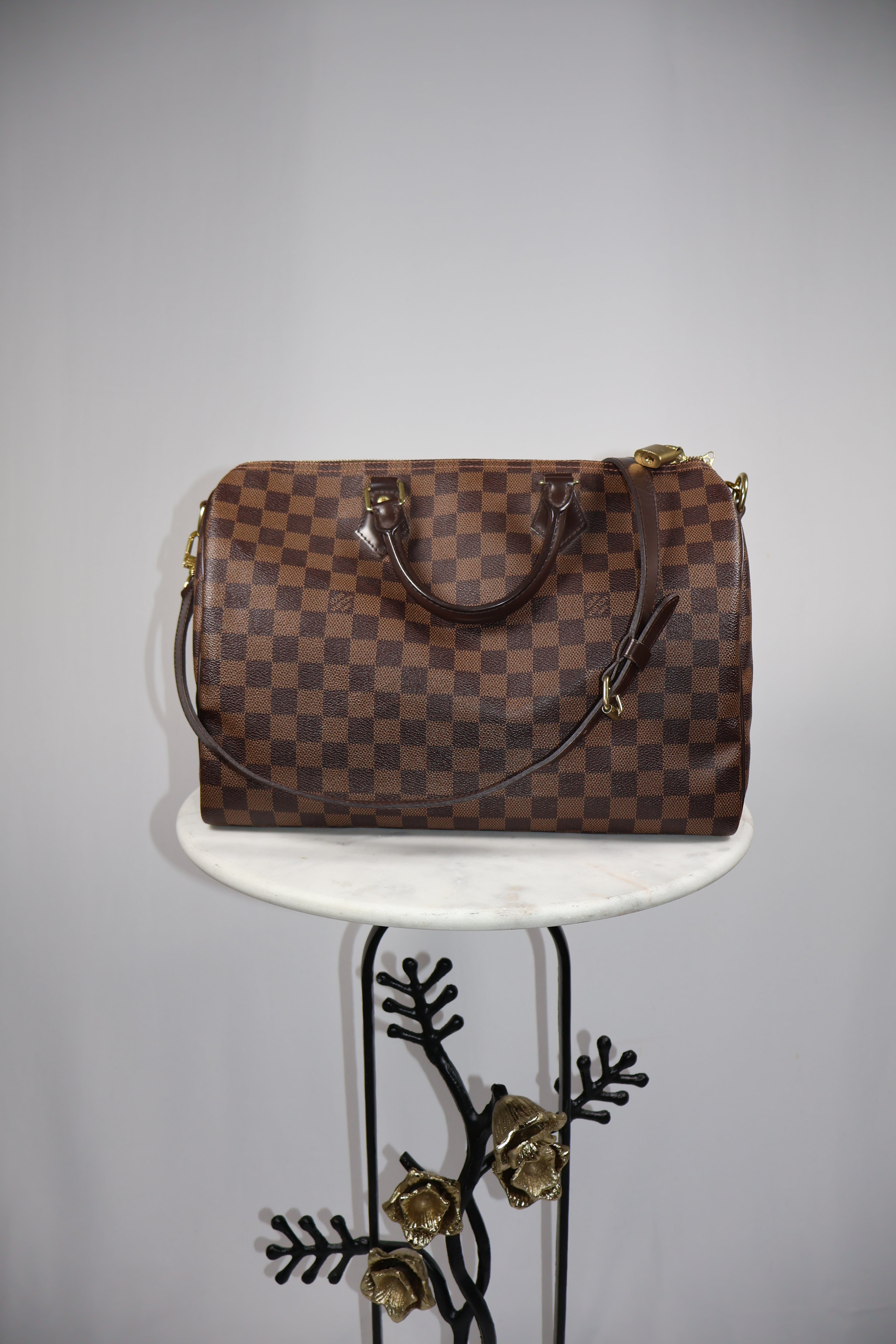 Louis Vuitton Damier Ebene Speedy Bandouliere 35