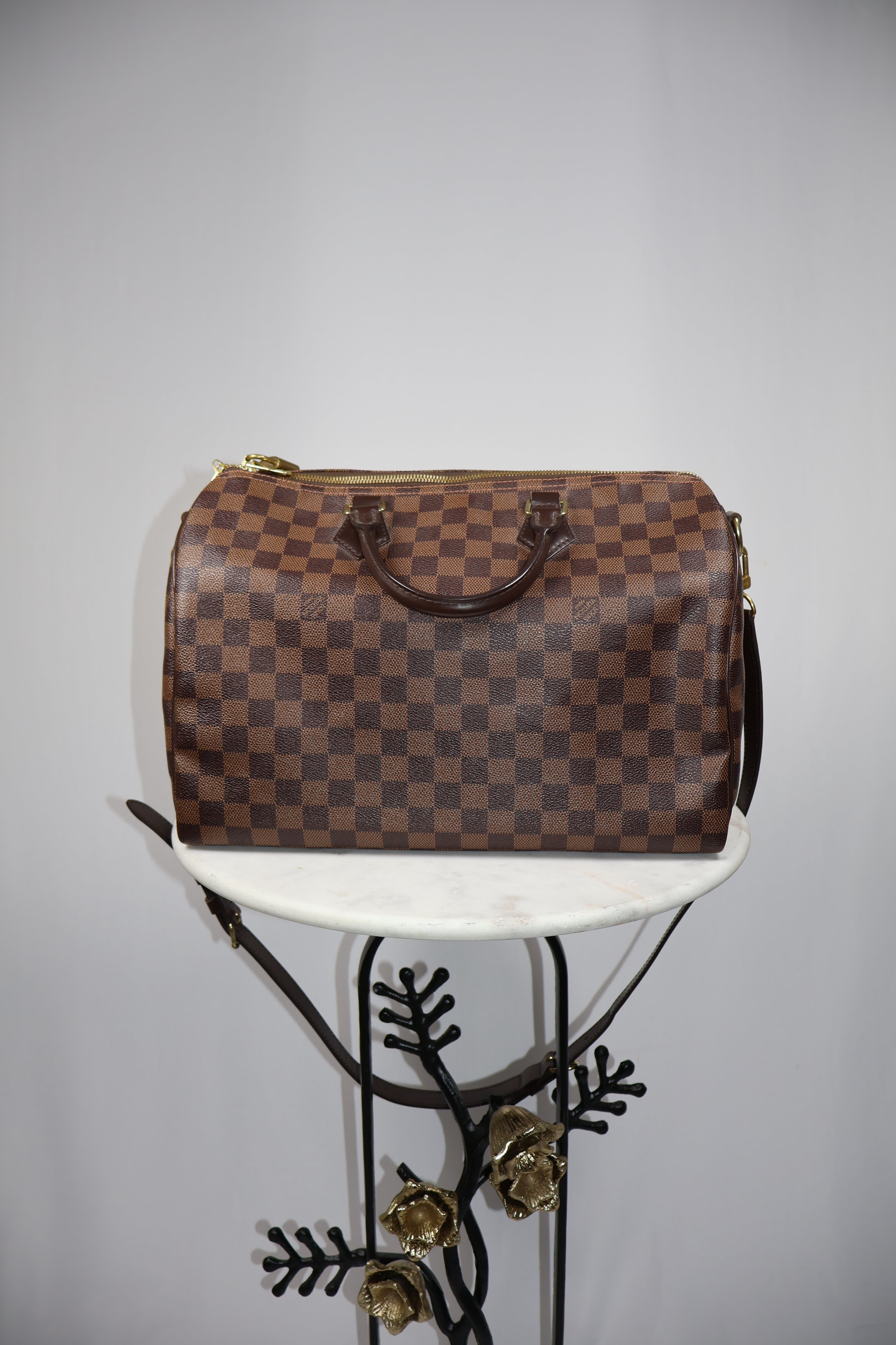 Louis Vuitton Damier Ebene Speedy Bandouliere 35