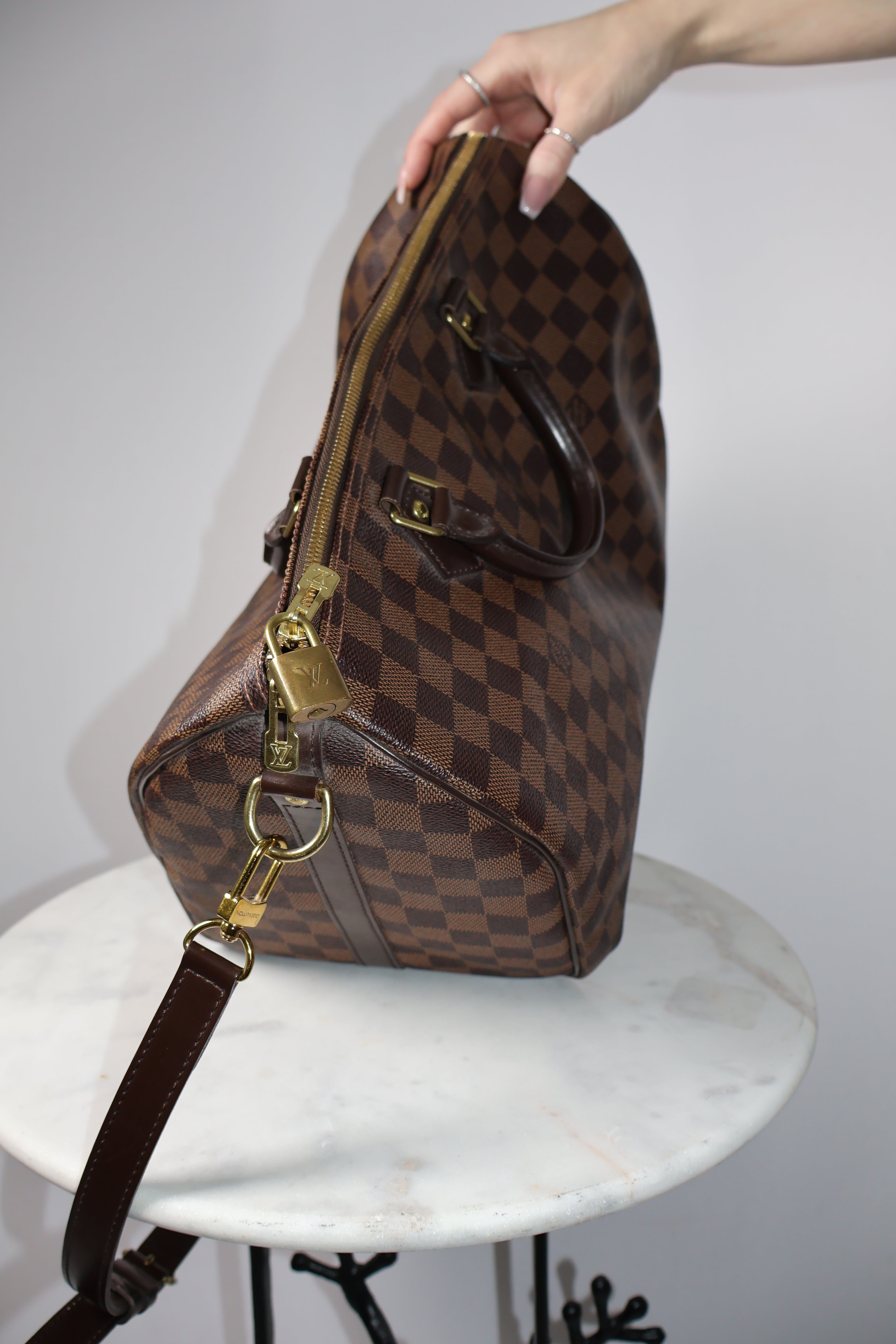 Louis Vuitton Damier Ebene Speedy Bandouliere 35