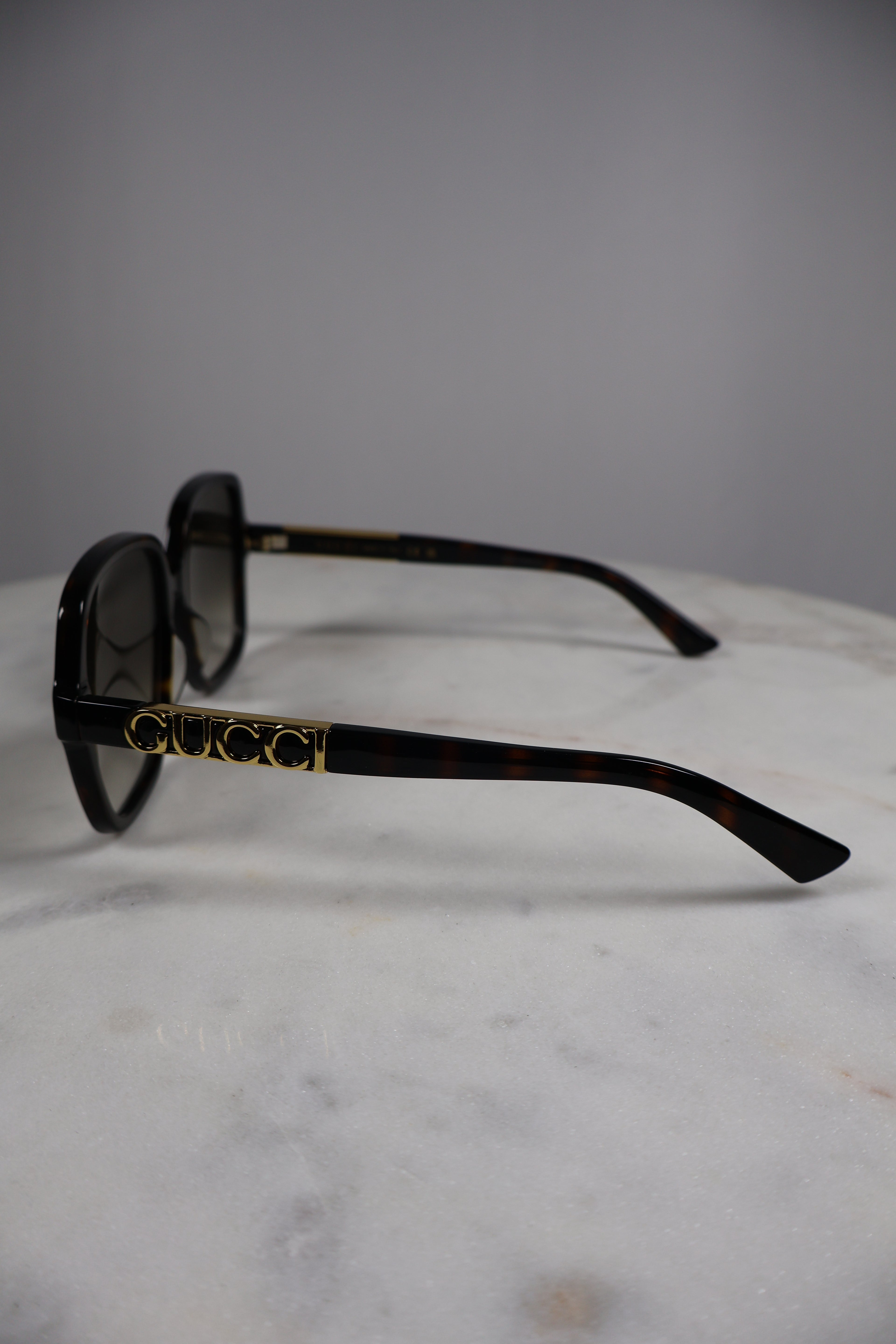 Gucci Black Acetate Oversized Square Sunglasses GG1189S