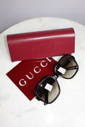Gucci Black Acetate Oversized Square Sunglasses GG1189S