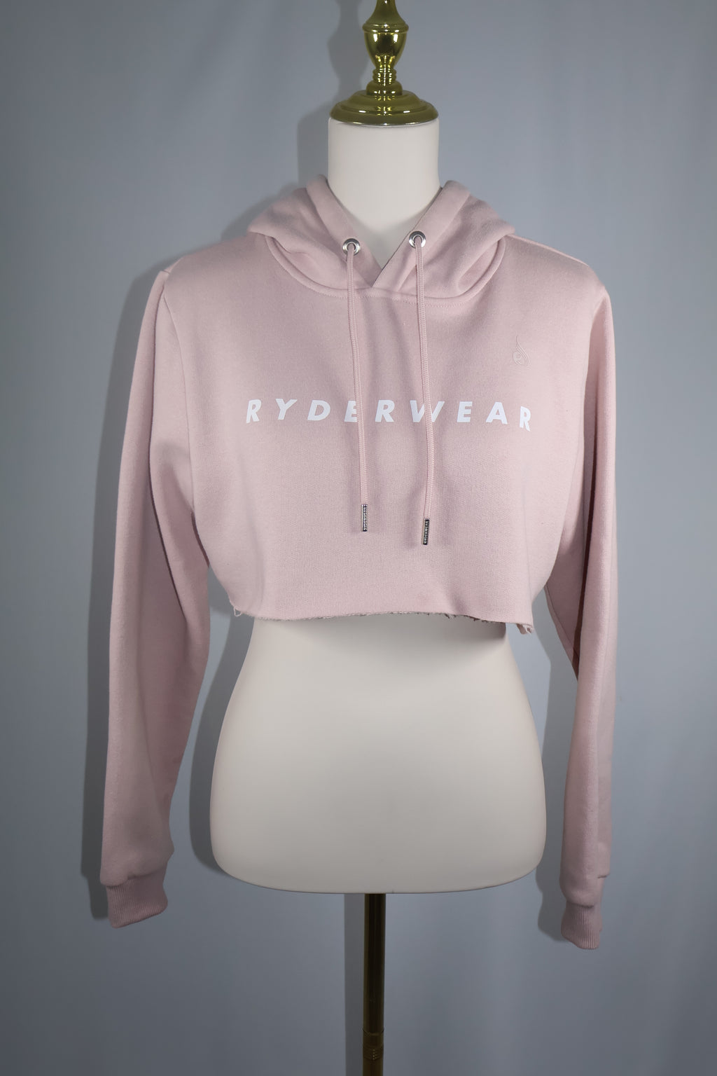 Ryderwear Cropped Blush Pink Hoodie | Size XS