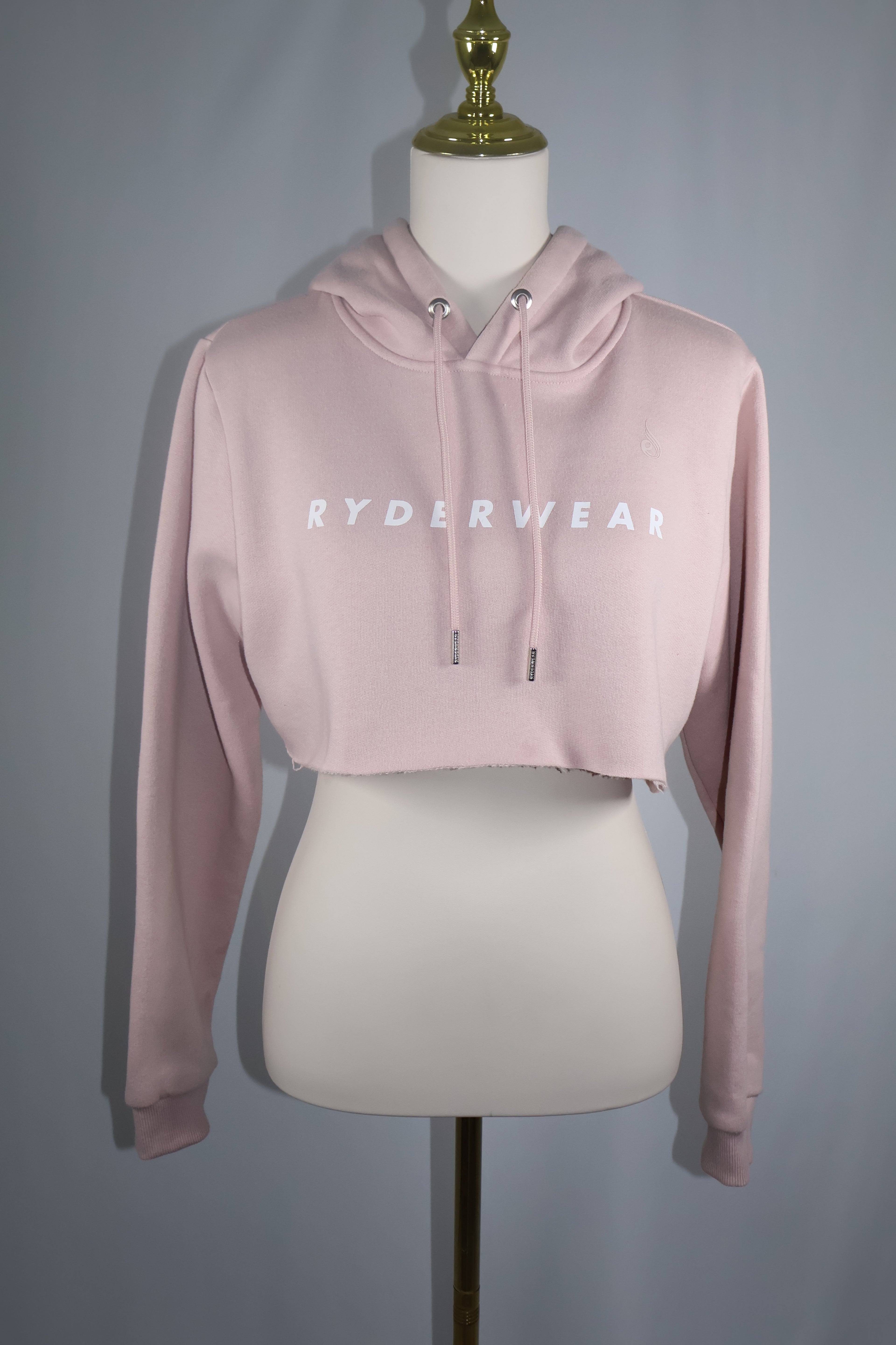 Ryderwear Cropped Blush Pink Hoodie | Size XS