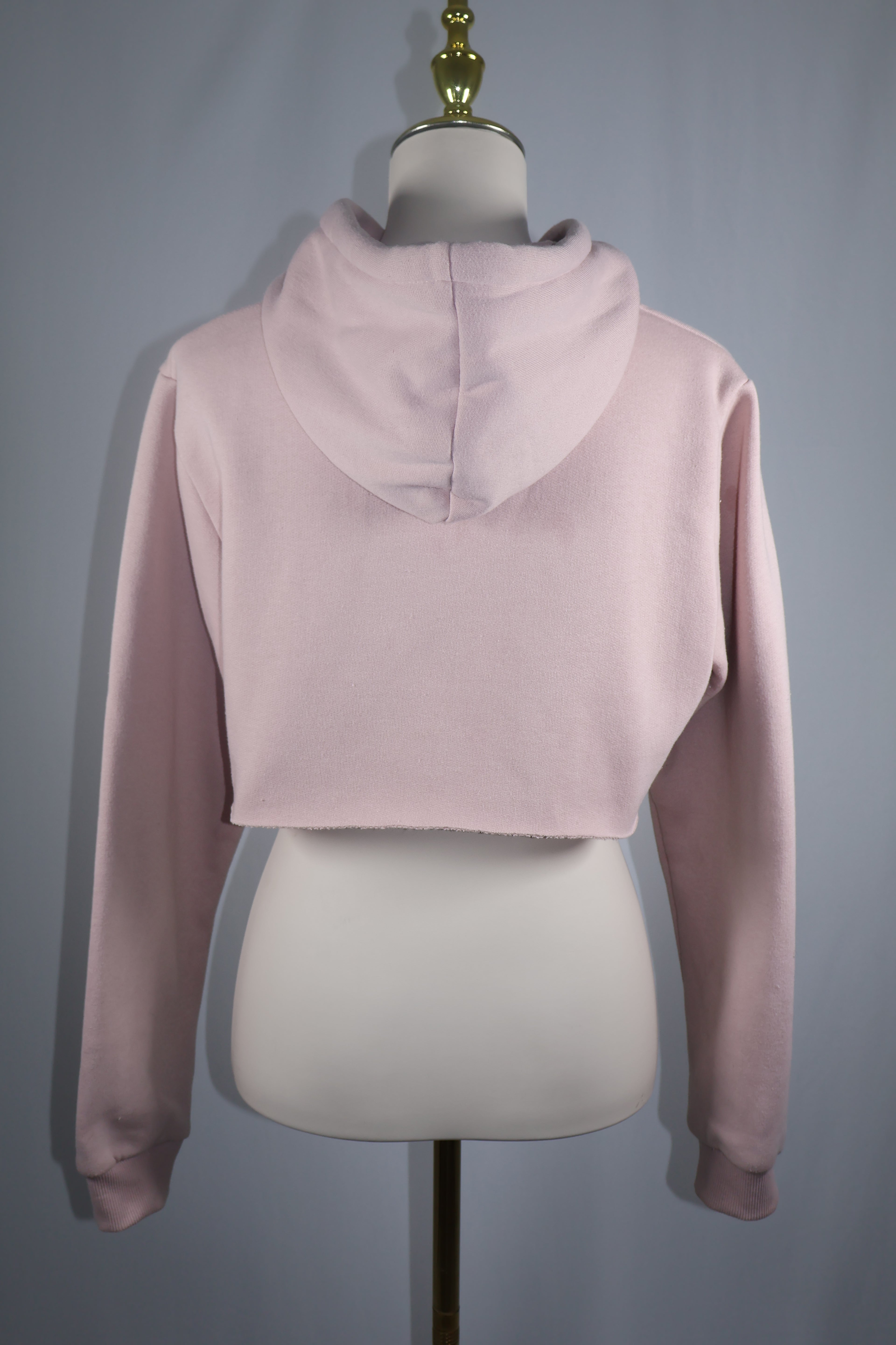 Ryderwear Cropped Blush Pink Hoodie | Size XS