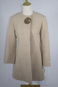CO. Wool-Silk Top Button Coat / Size S