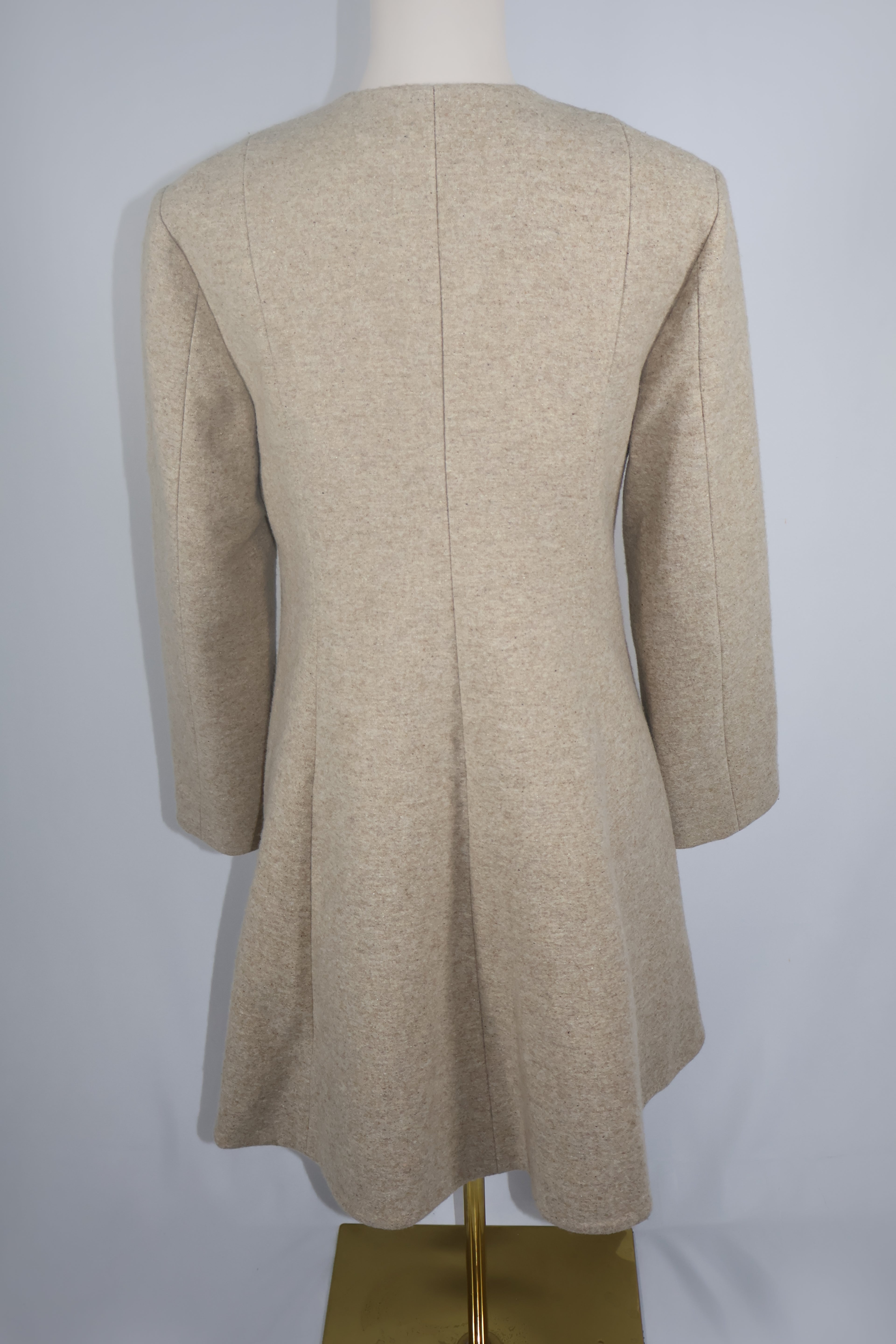 CO. Wool-Silk Top Button Coat / Size S