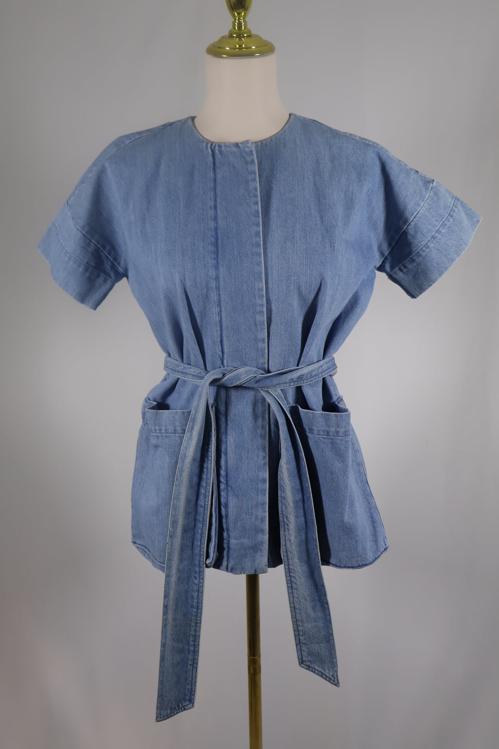 AYR Blue Denim Short Sleeve Kimono / Size 2
