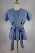 AYR Blue Denim Short Sleeve Kimono / Size 2