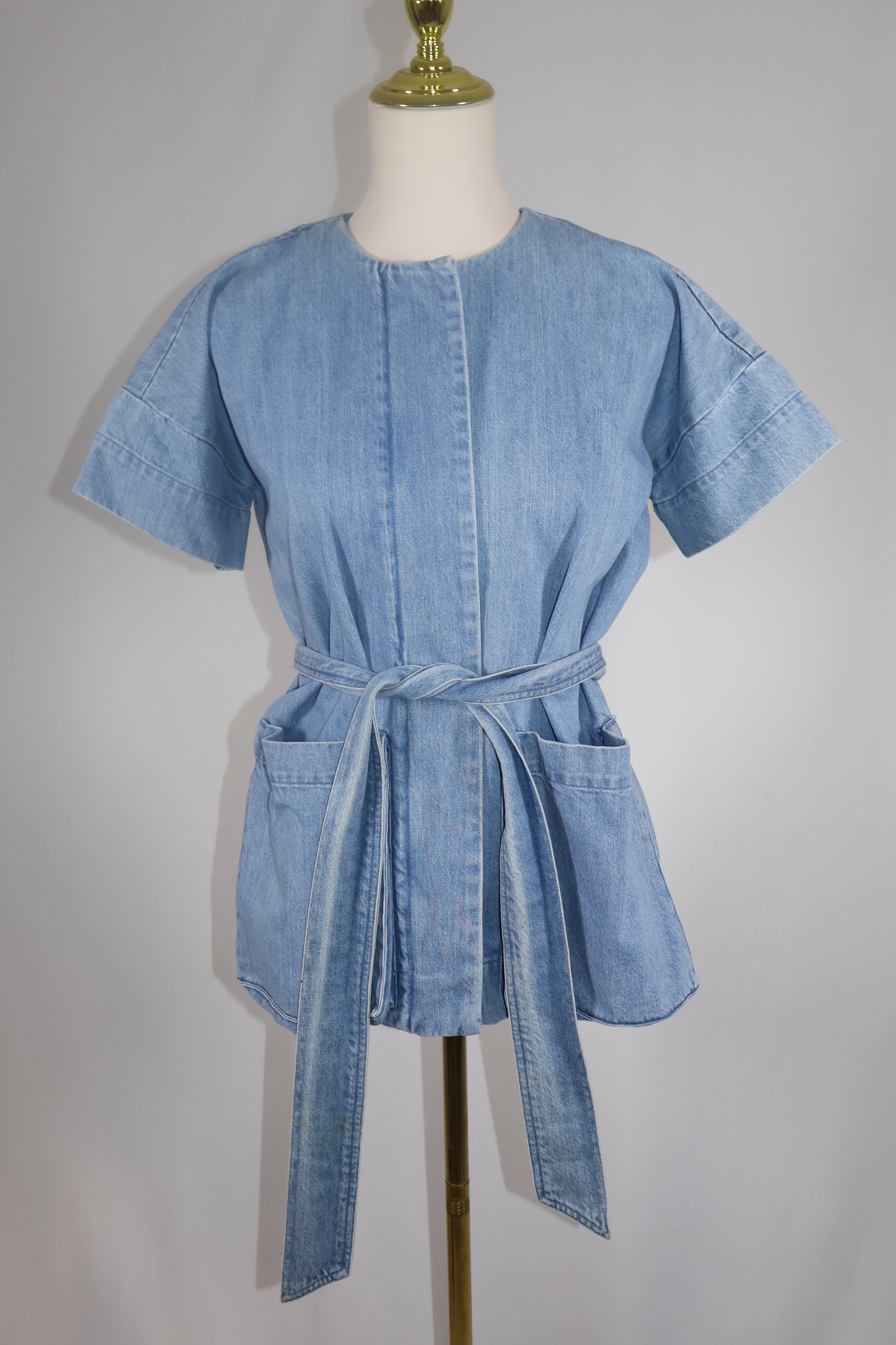 AYR Blue Denim Short Sleeve Kimono / Size 2
