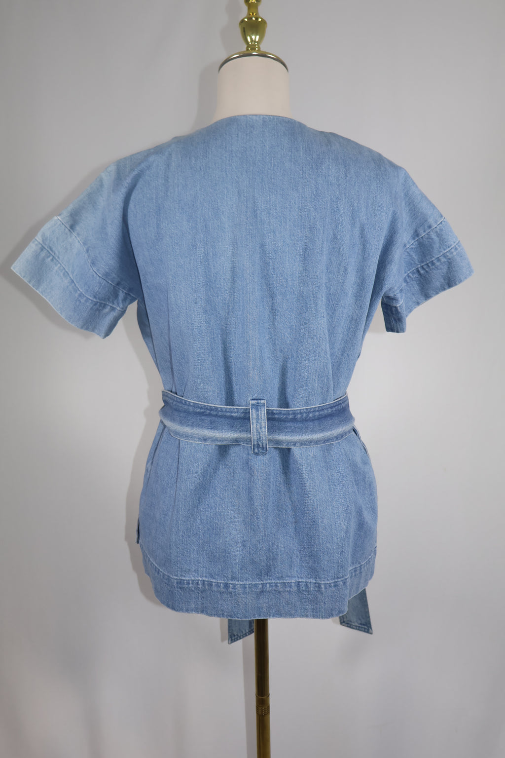 AYR Blue Denim Short Sleeve Kimono / Size 2