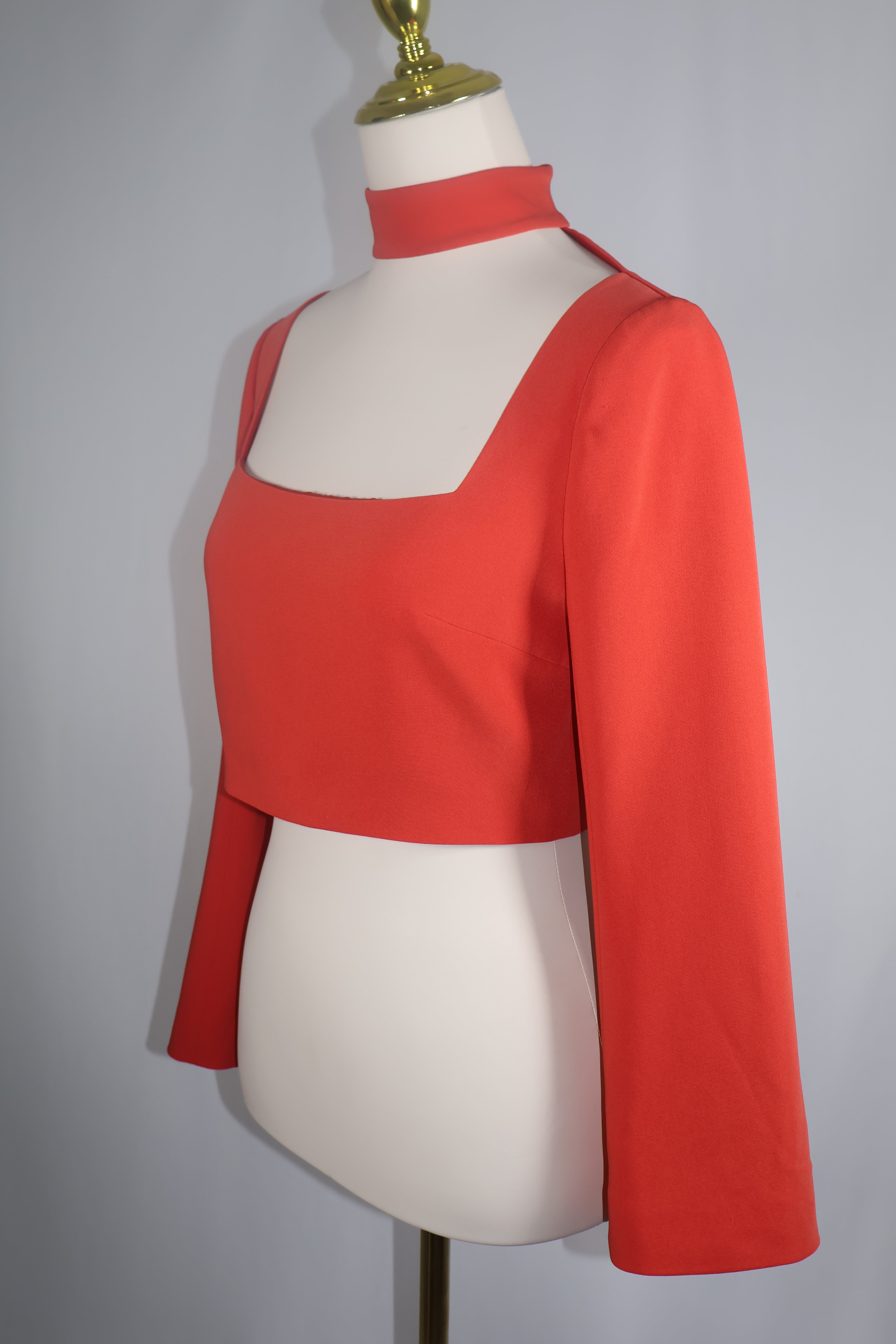 Cinq a Sept Amara Choker Crop Top / Size 4