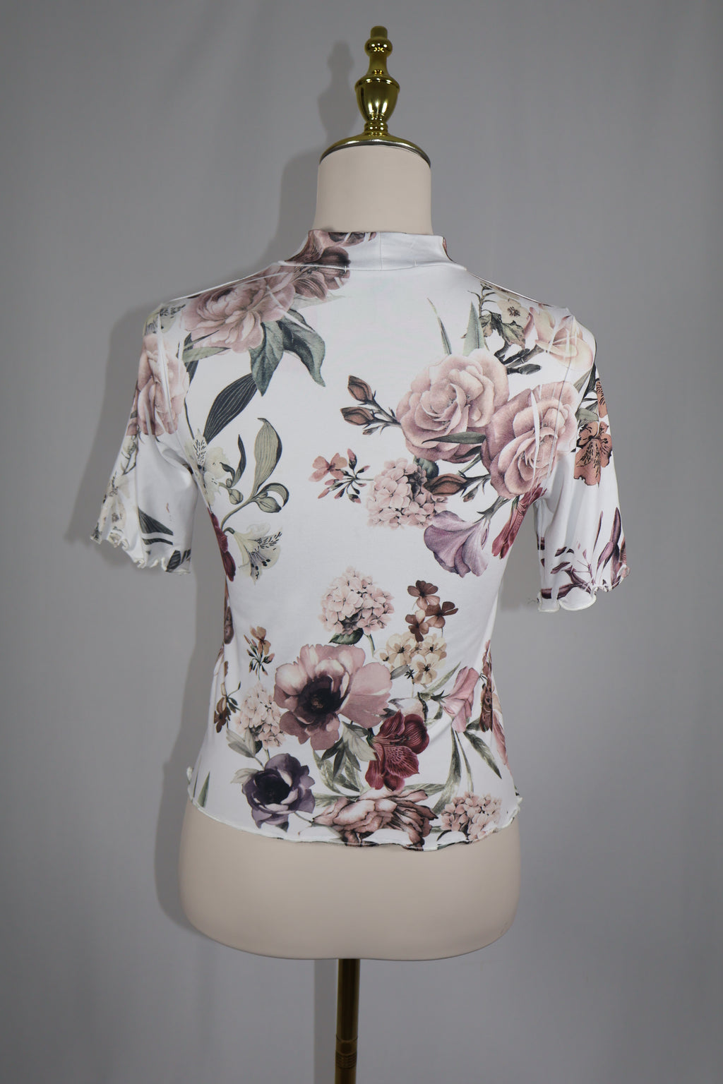Gaze Floral Print Tee Shirt / Size S