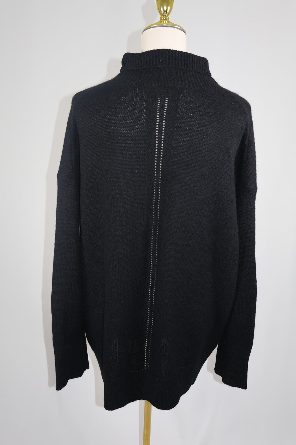 Skull Cashmere Turtleneck Knit Sweater / Size L