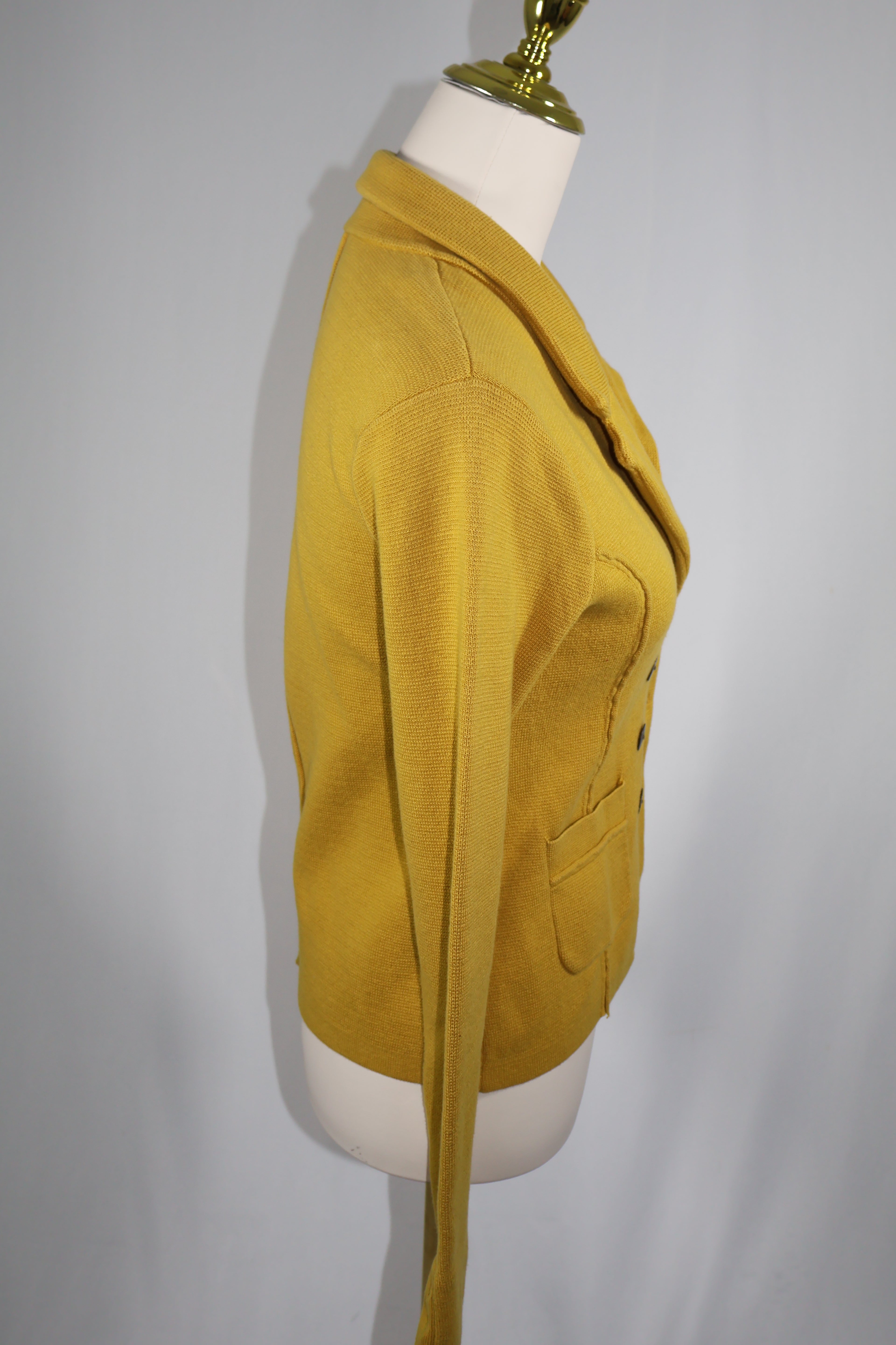 Knit Double Breasted Blazer / Size S