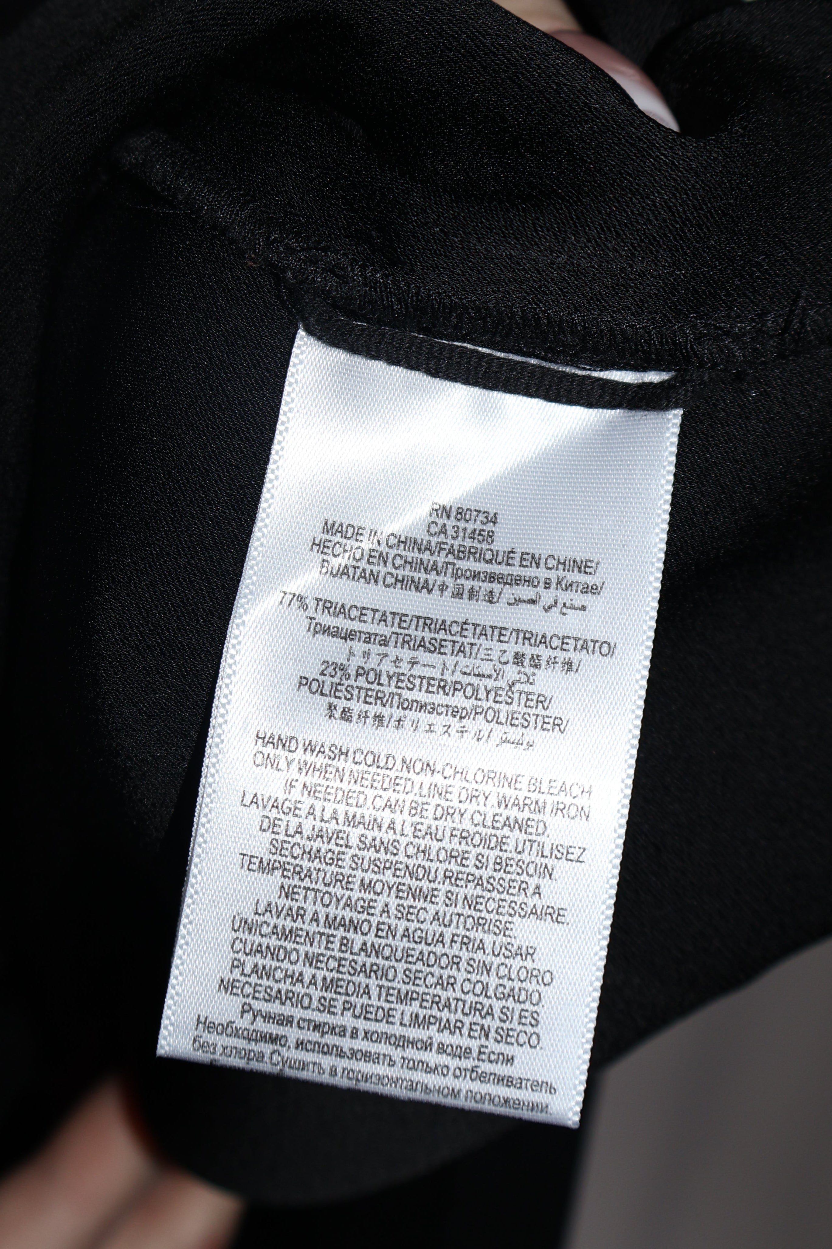 BCBG Maxazria Women's Cecil Woven Collared Top with Flyaway Back / Size L