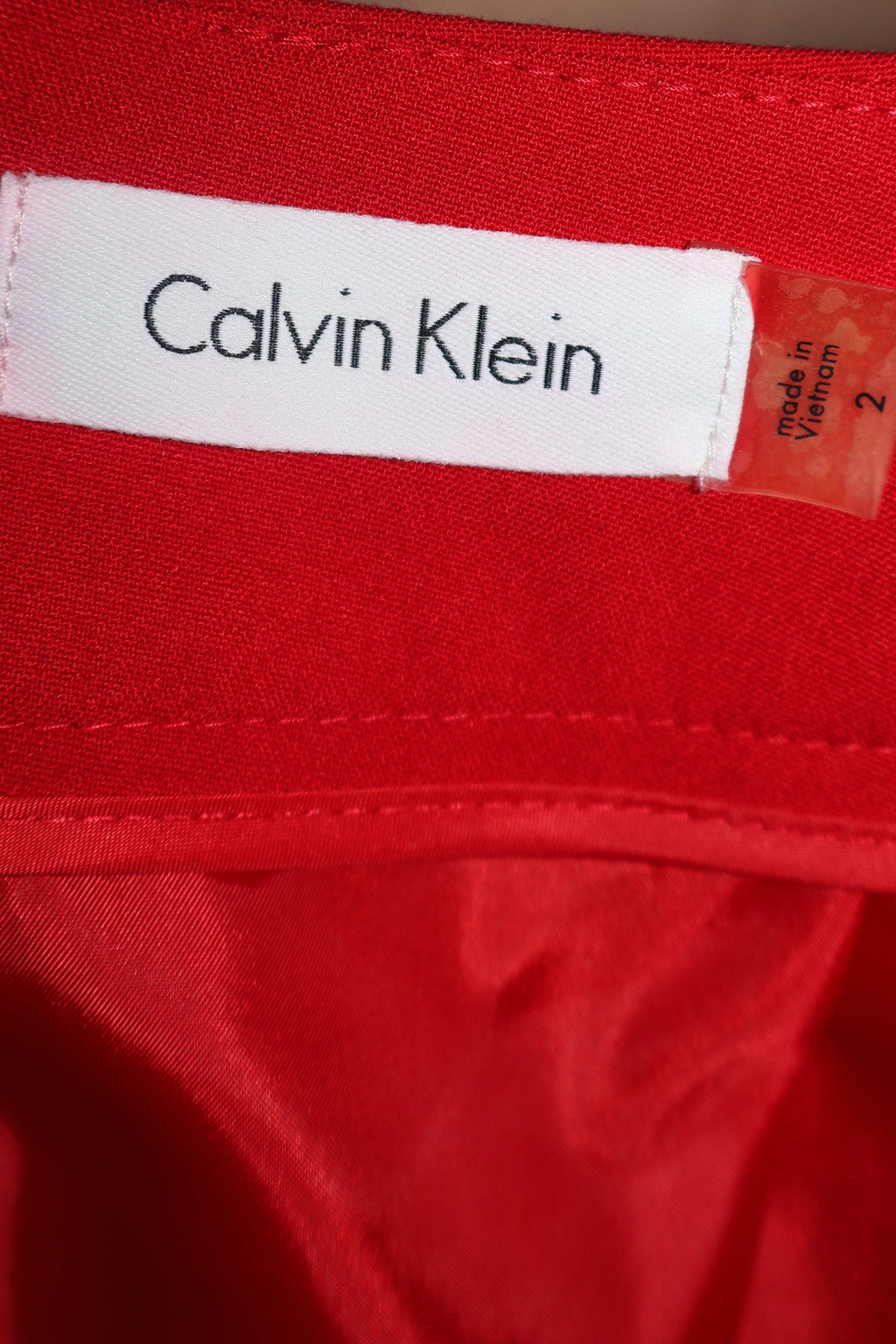 Calvin Klein Zip Back Short Pencil Skirt / Size 2