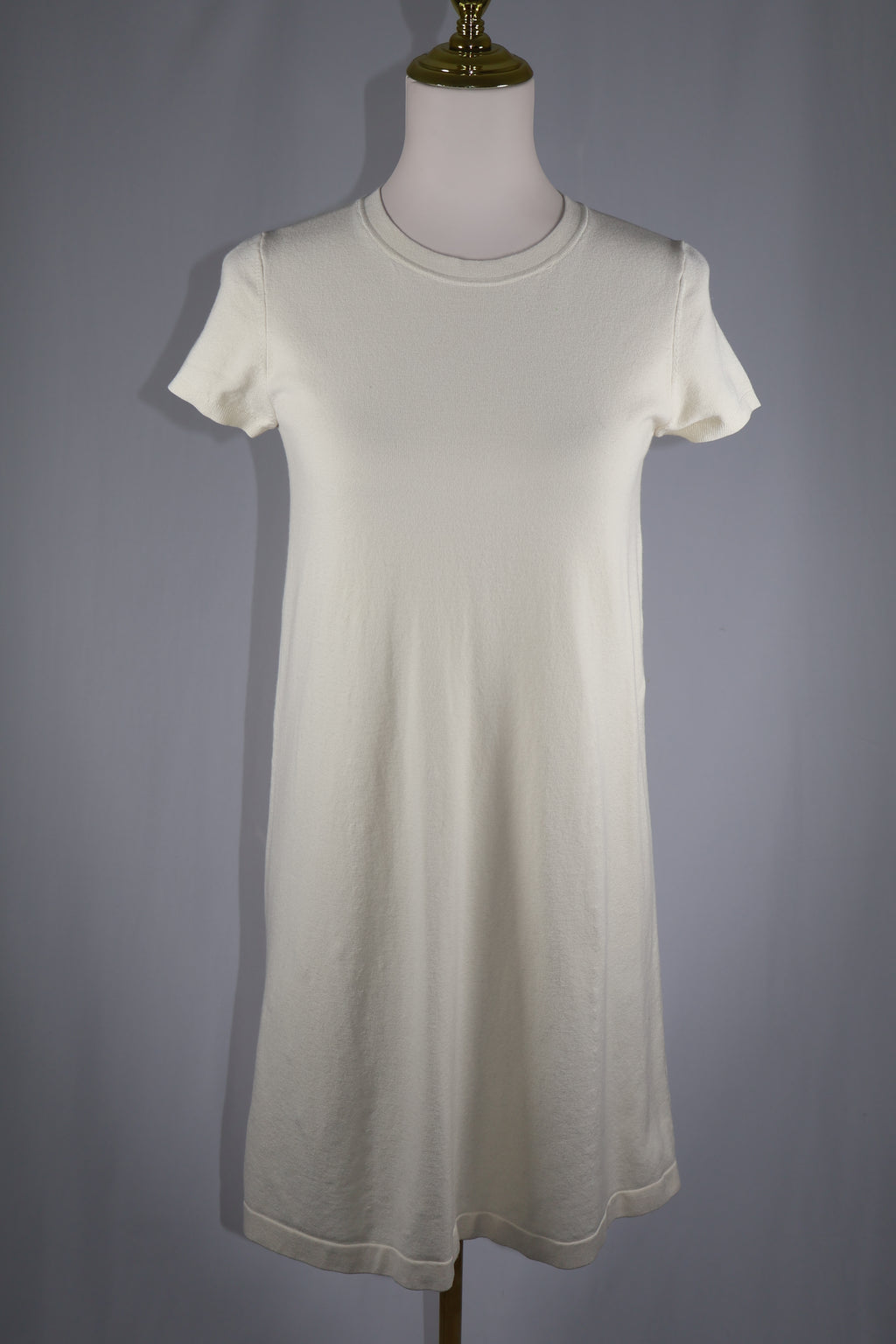 Theory Ivory Knit Empire Dress / Size S