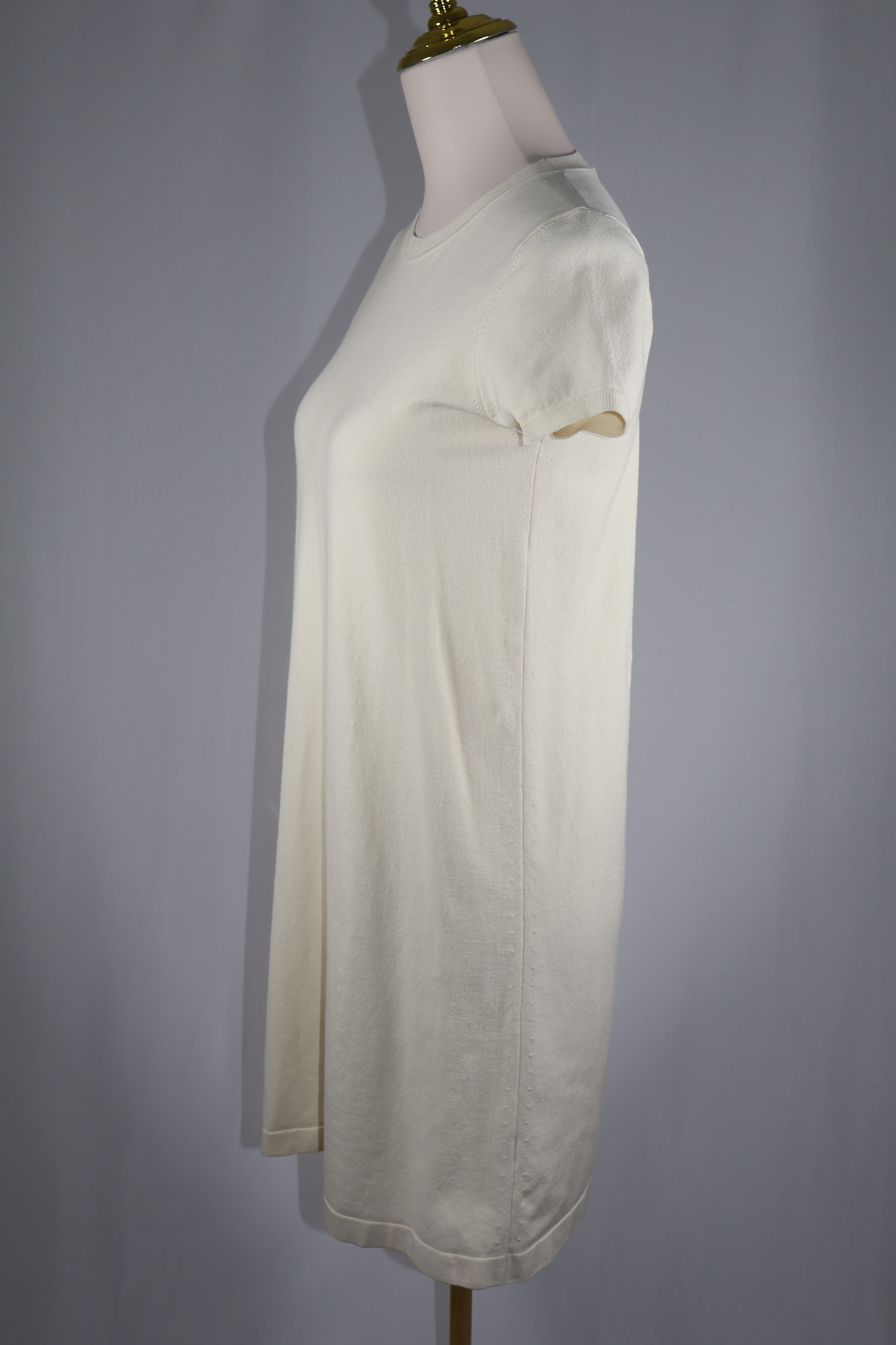 Theory Ivory Knit Empire Dress / Size S