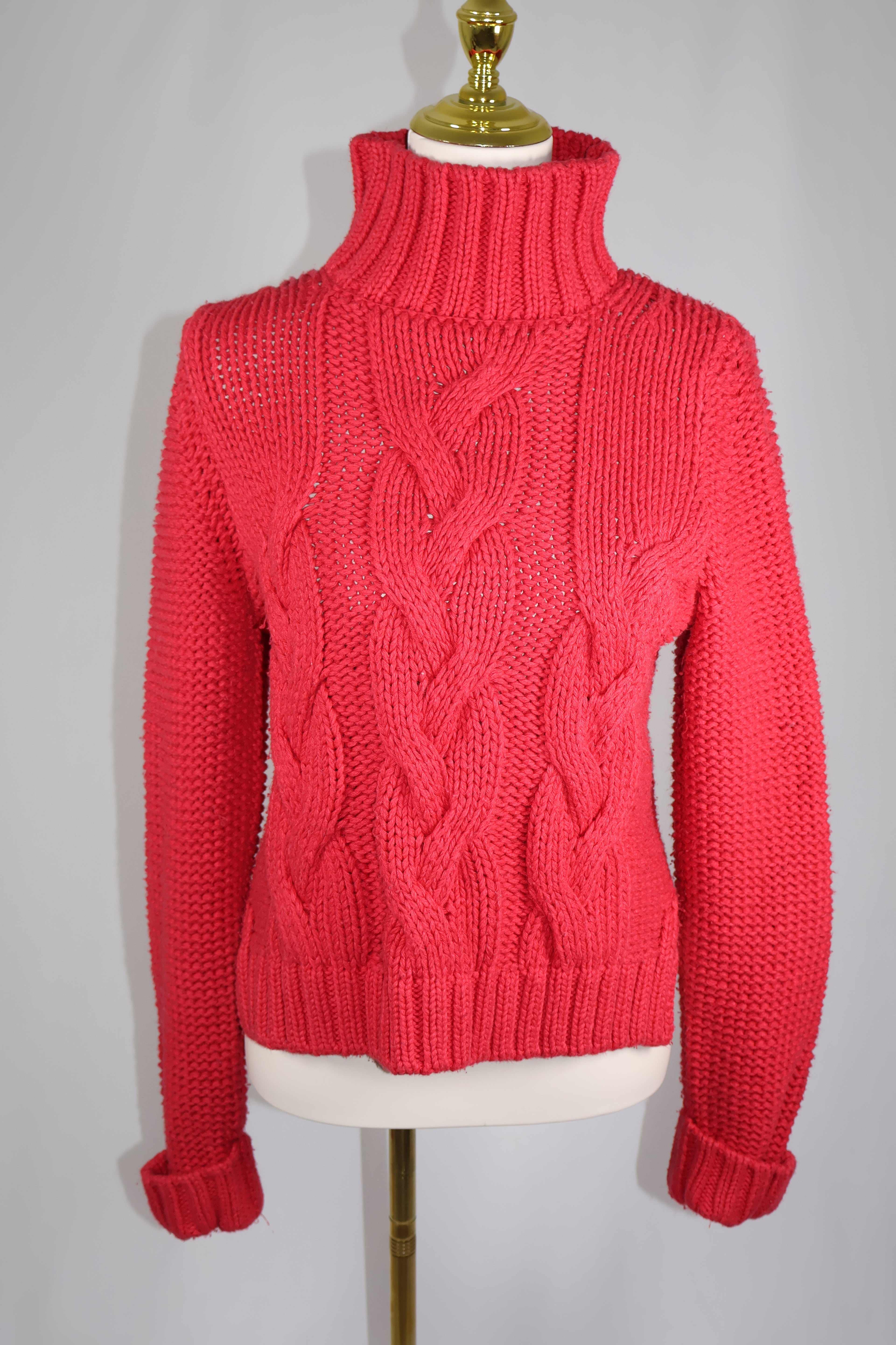 Dimensione Maglia Cable Knit Turtle Kneck Sweater / Size XS