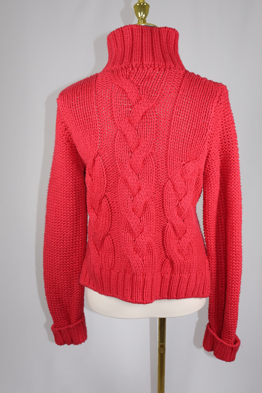 Dimensione Maglia Cable Knit Turtle Kneck Sweater / Size XS