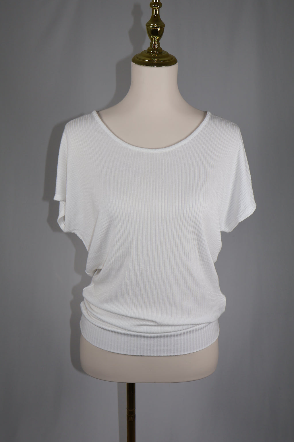 Catherine Malandrino Ribbed Modal Top / Size M