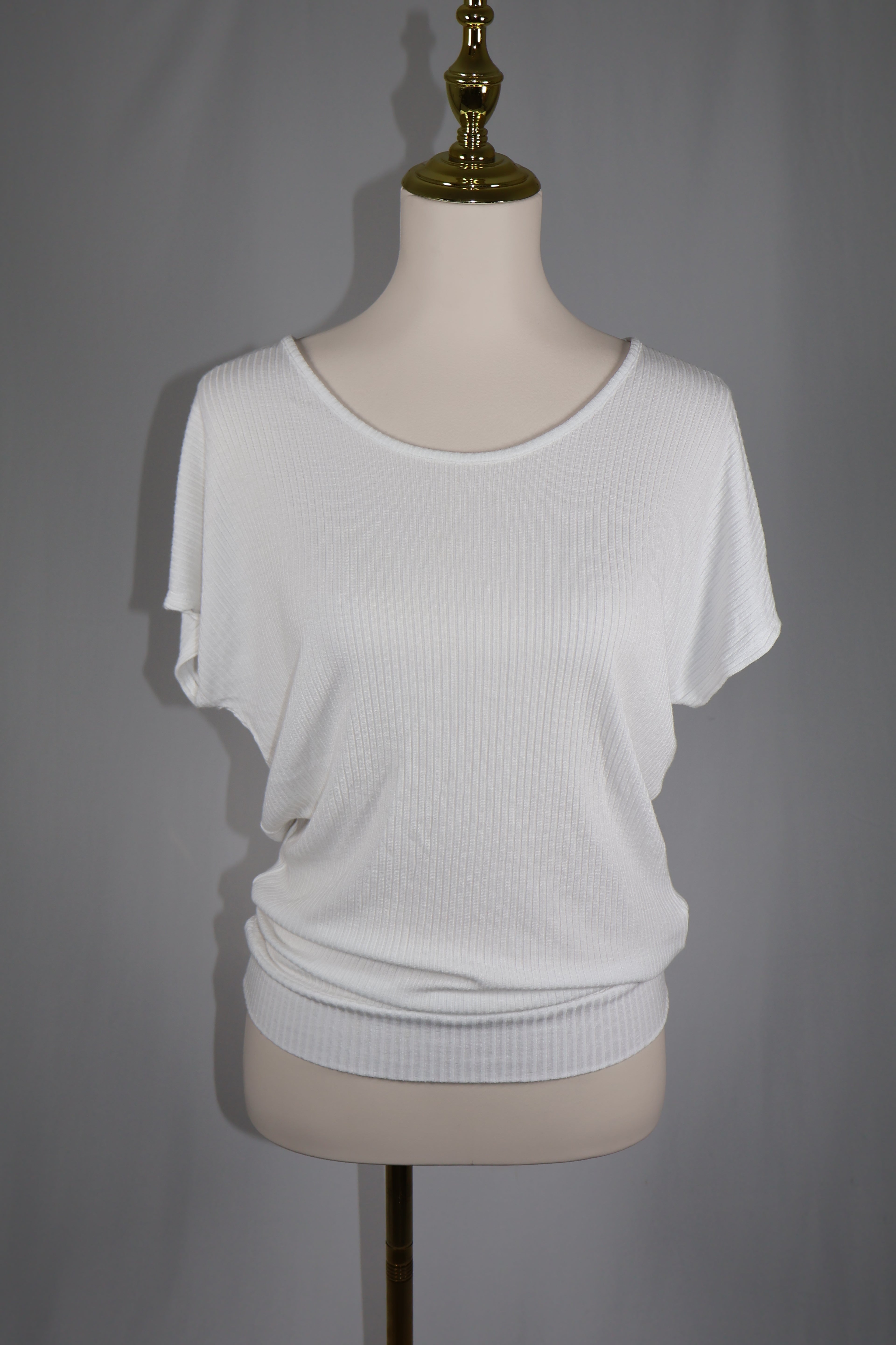Catherine Malandrino Ribbed Modal Top / Size M