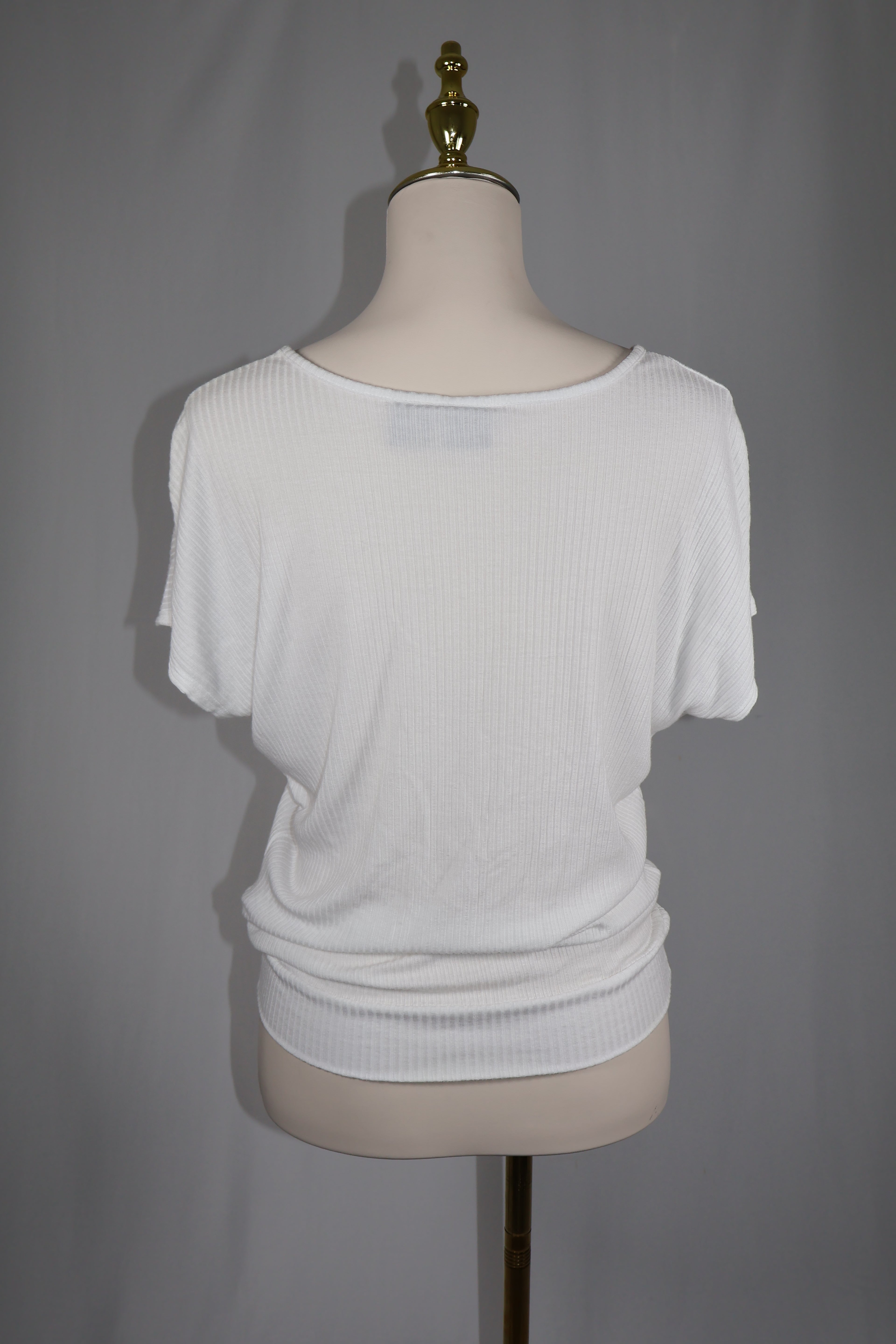 Catherine Malandrino Ribbed Modal Top / Size M