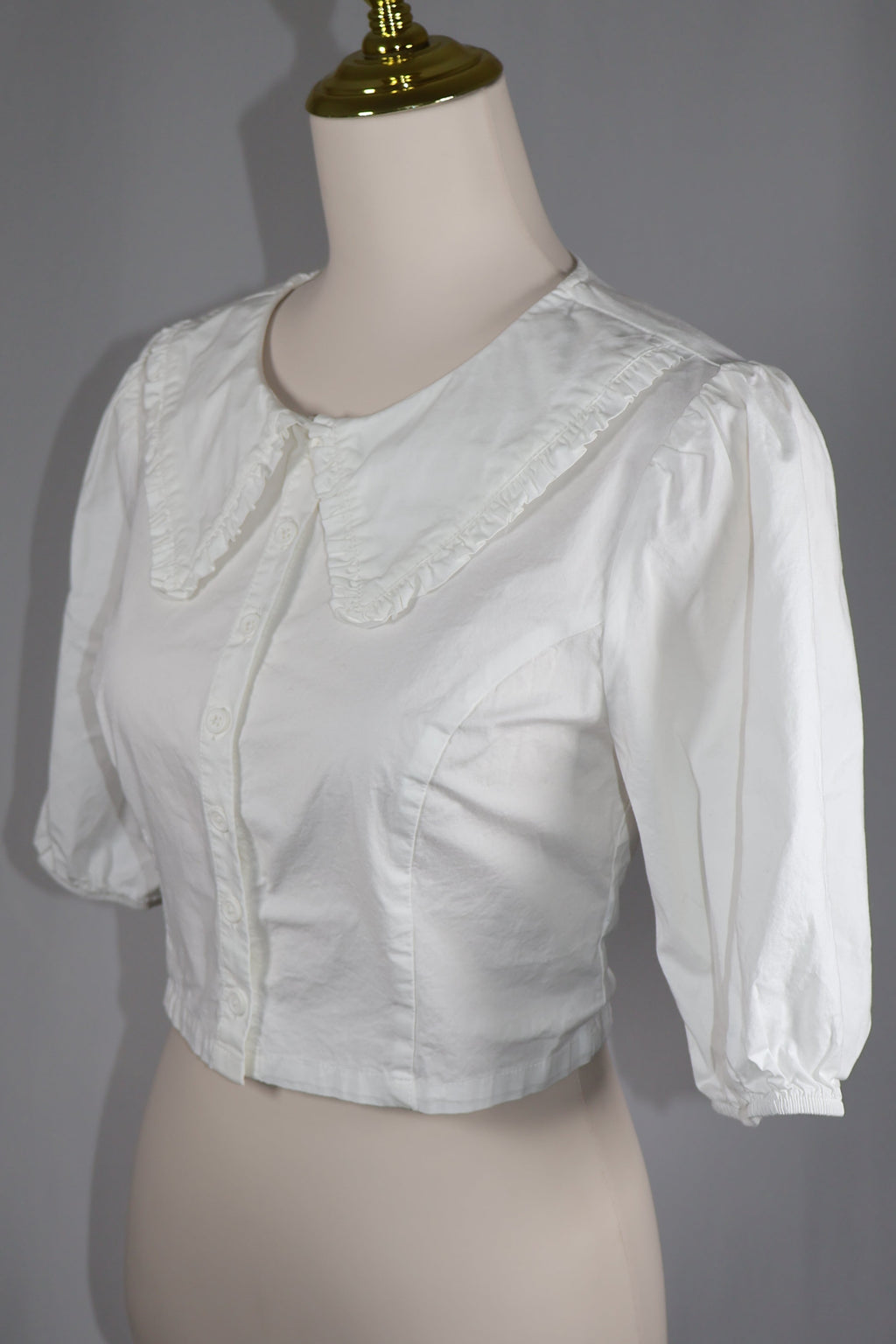 Wild Fable Peter Pan Collar Crop Blouse / Size M