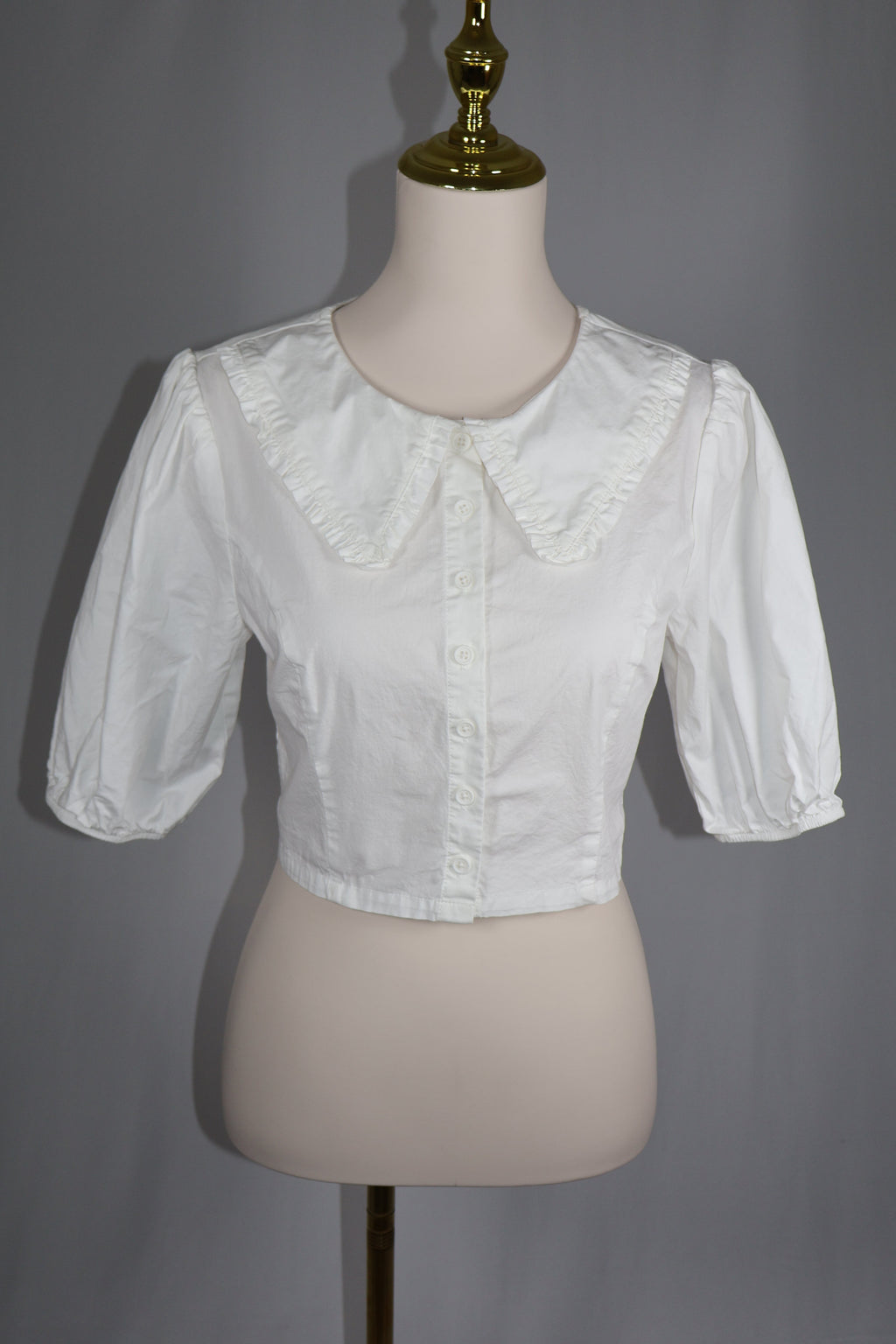 Wild Fable Peter Pan Collar Crop Blouse / Size M