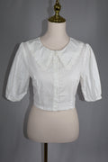 Wild Fable Peter Pan Collar Crop Blouse / Size M