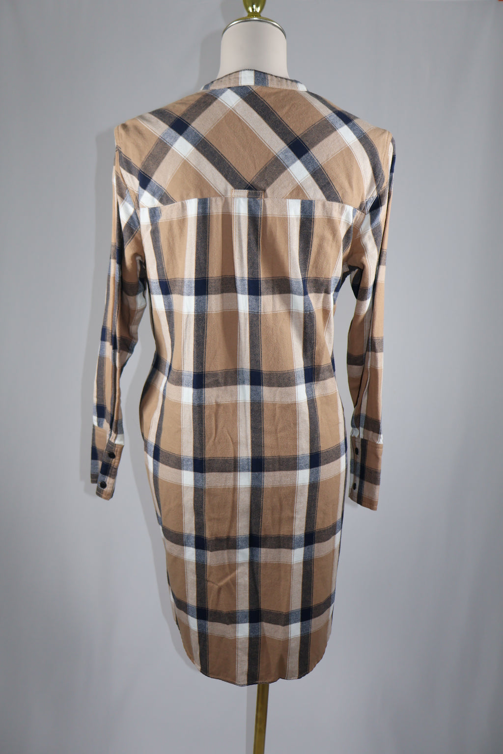 Derek Lam Plaid Tie Waist Dress / Size 8