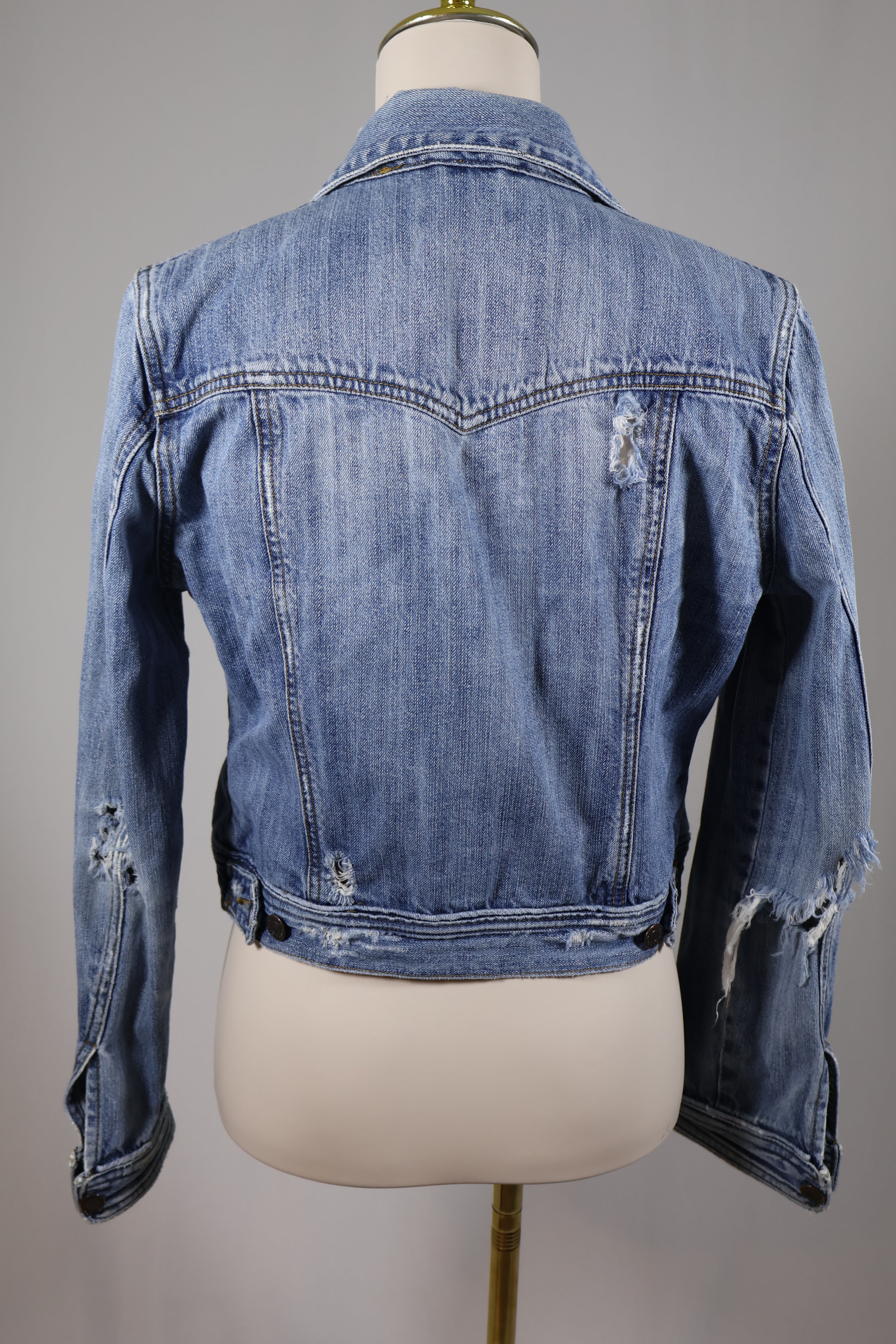 Twenty-One 21 Distressed Denim Jean Jacket / Size L
