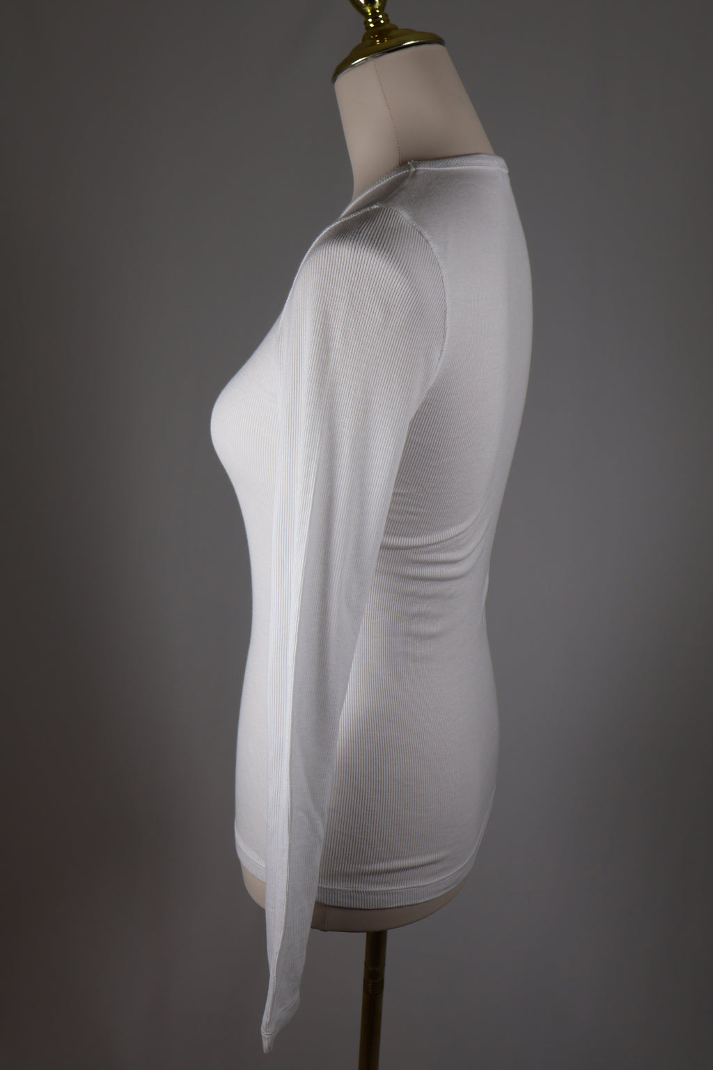 Splendid Ribbed Long Sleeve Top White / Size S