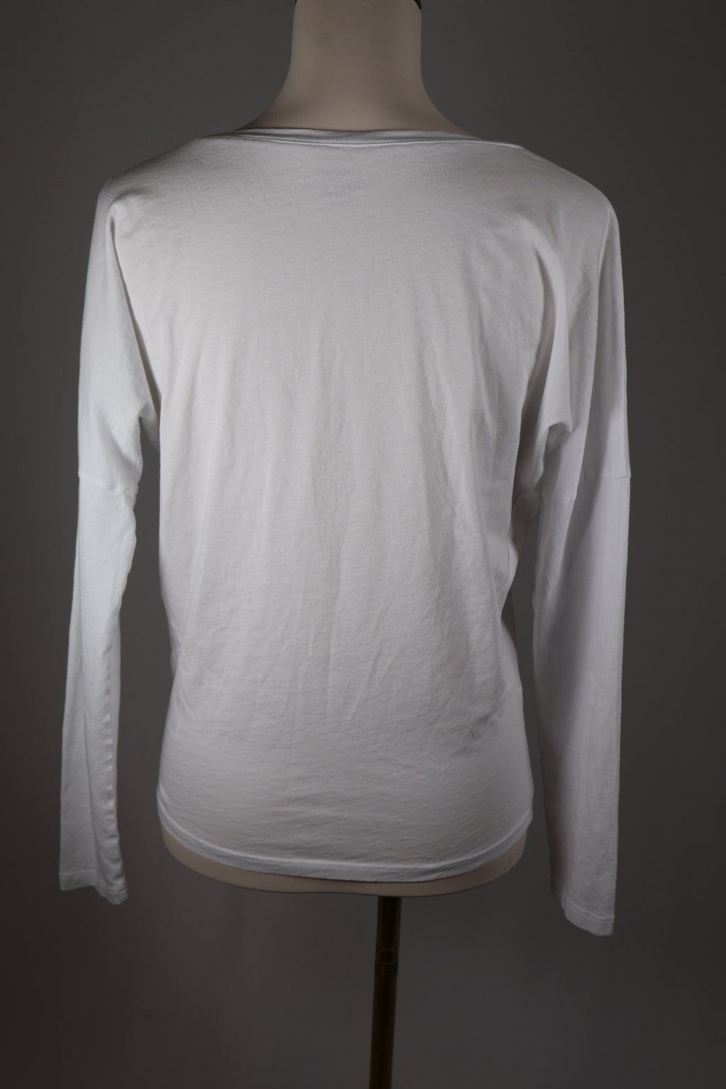 Frame Le Mid Rise Garçon Long Sleeve Top White / Size S
