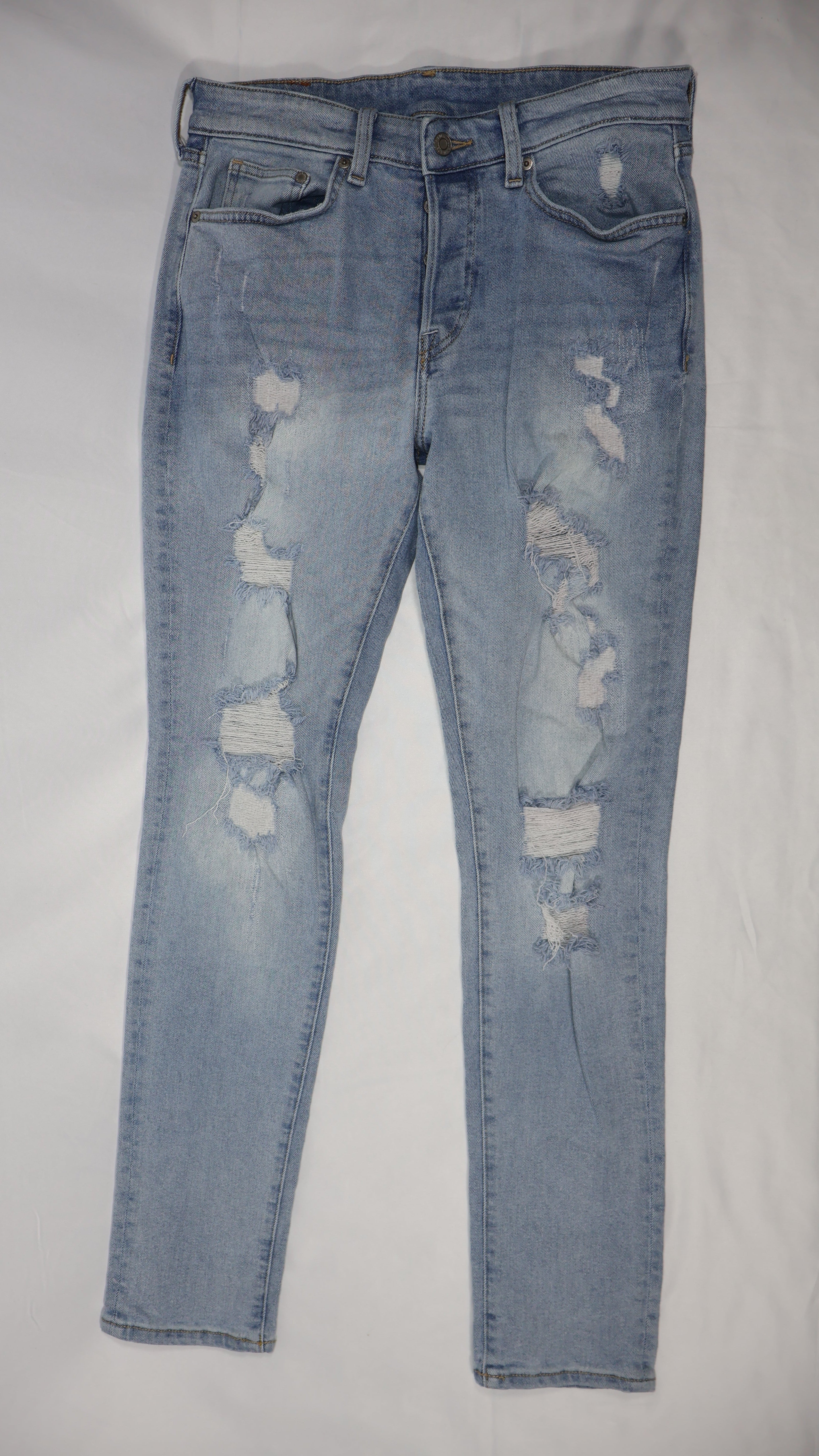 H&M Skinny Distressed Denim Jean / Size 28