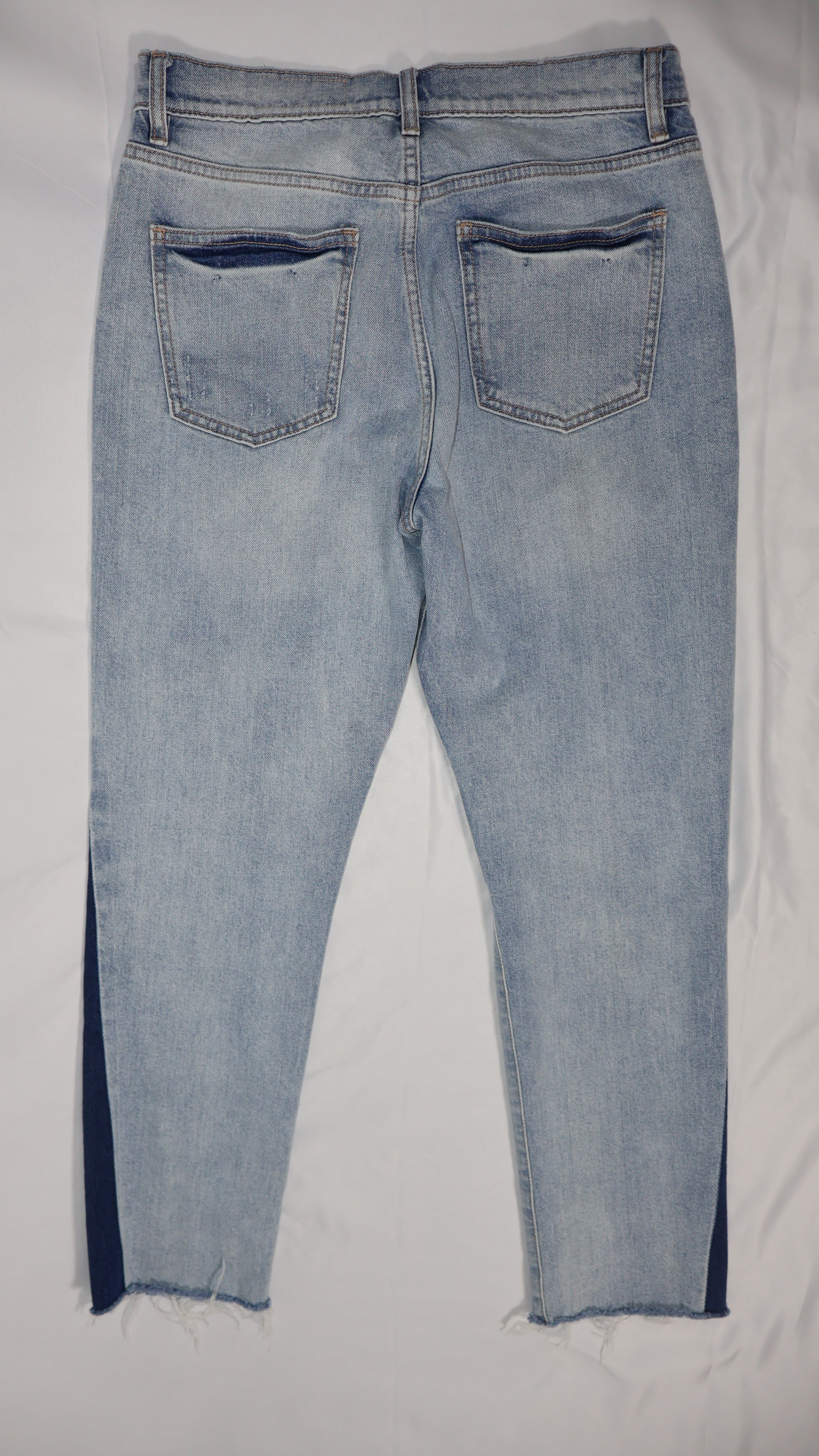Pistola Two Tone Distressed Skinny Jean / Size 28