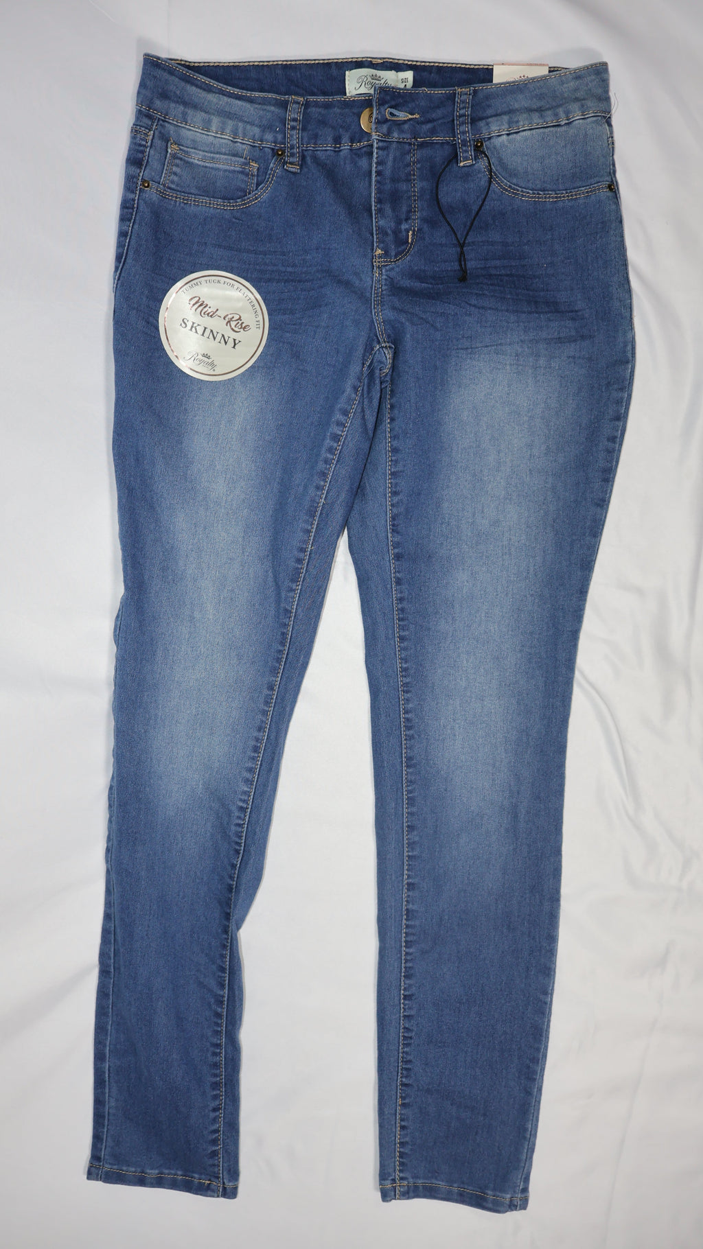 Royalty for Me Mid-Rise Skinny Jean Medium Wash / Size 4