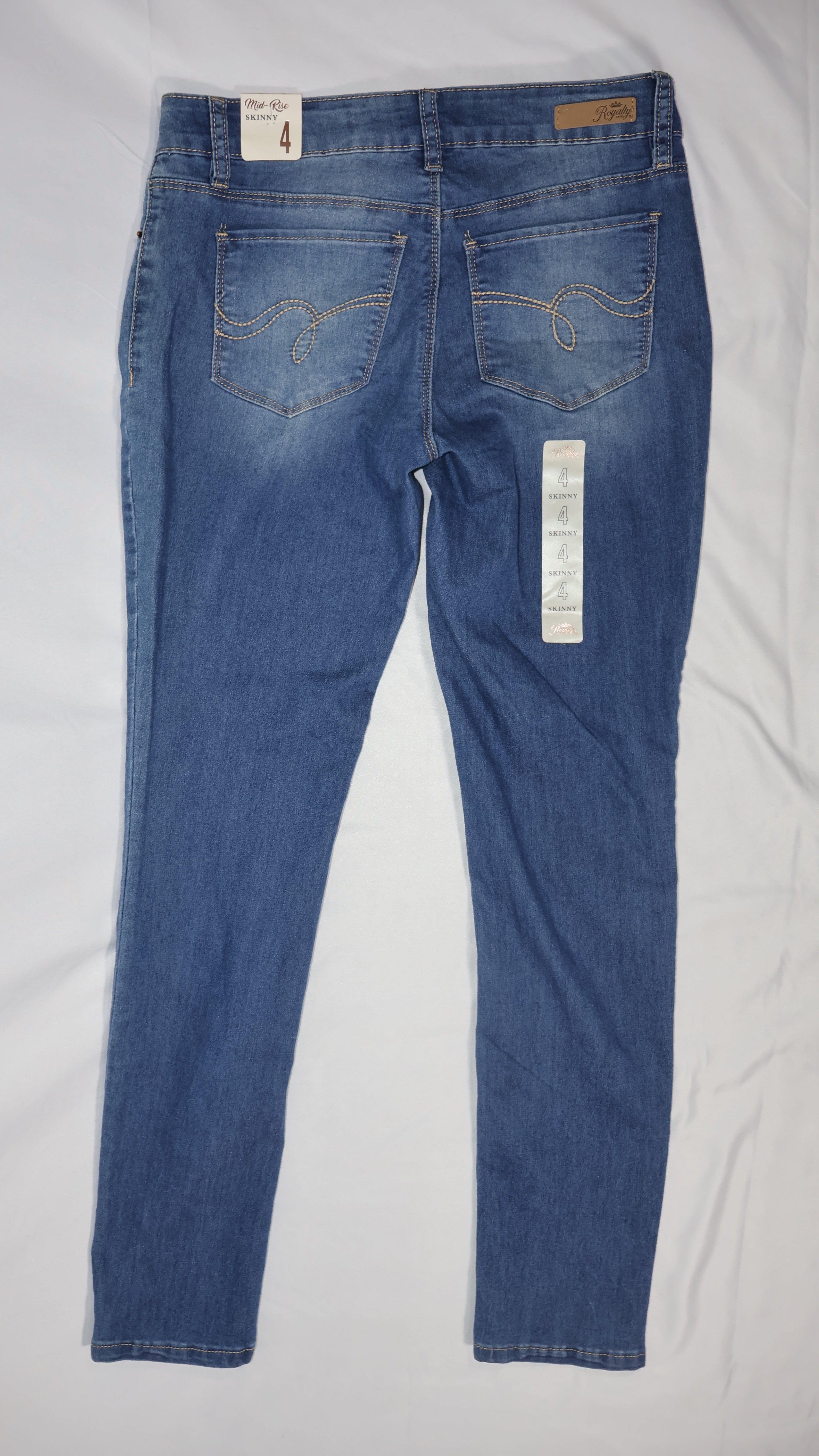 Royalty for Me Mid-Rise Skinny Jean Medium Wash / Size 4