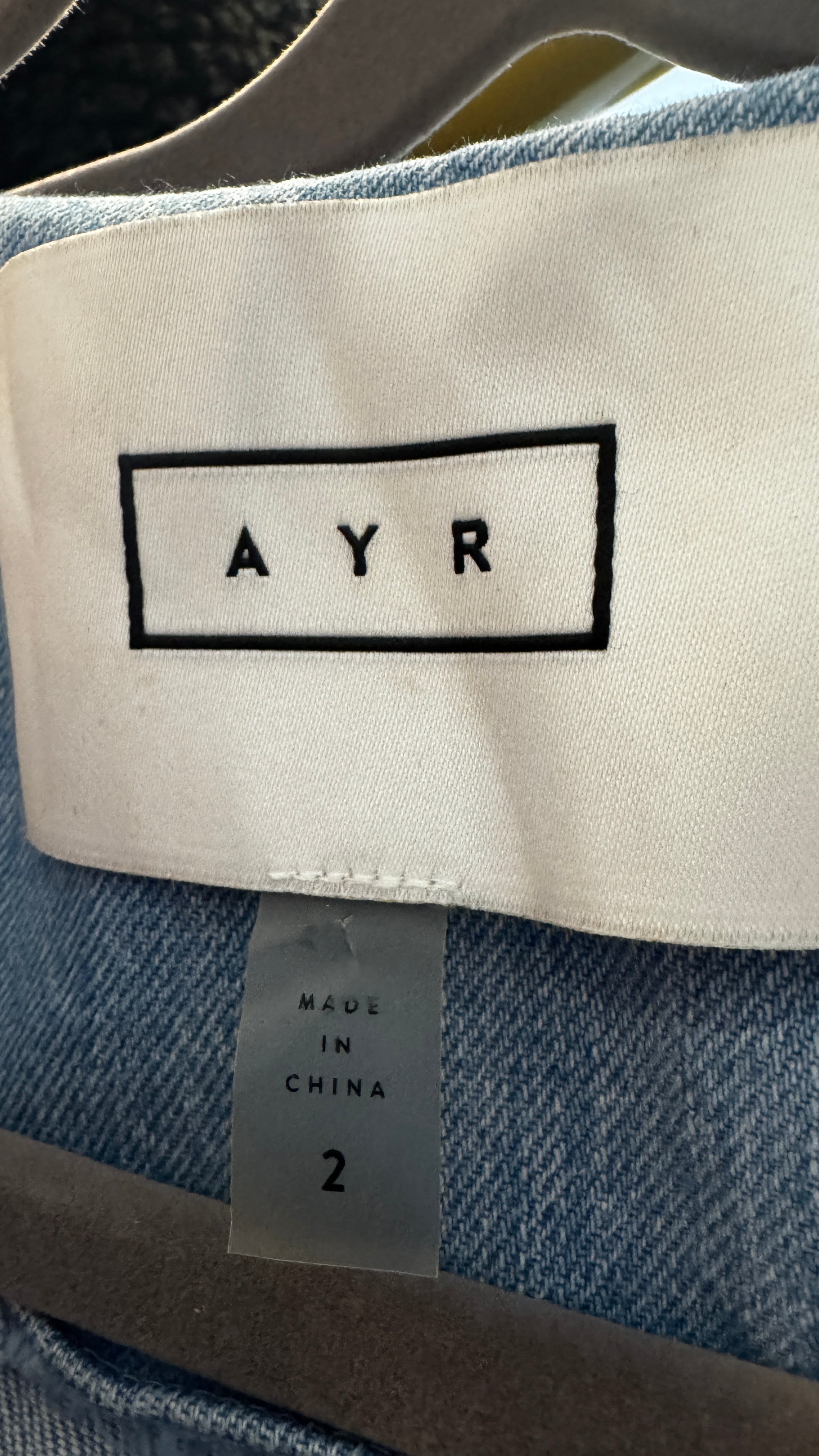 AYR Blue Denim Short Sleeve Kimono / Size 2