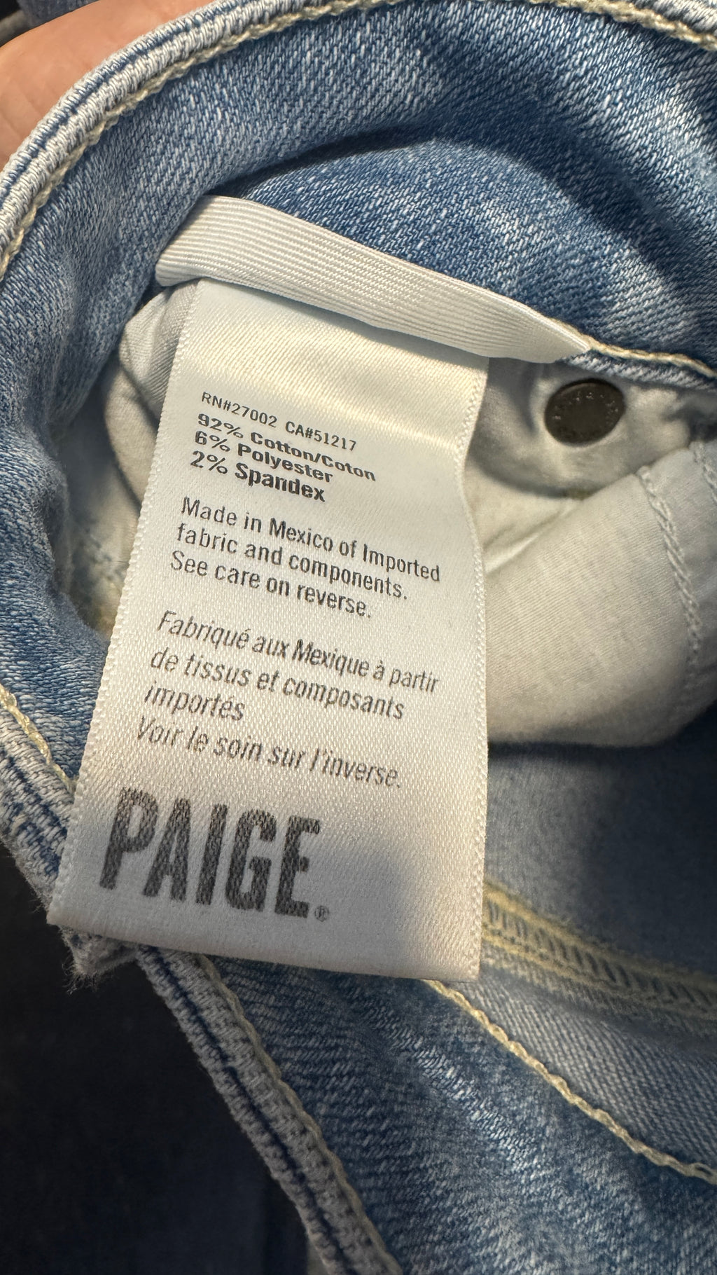 Paige Rory Crop Flare Denim Jeans / Size 26