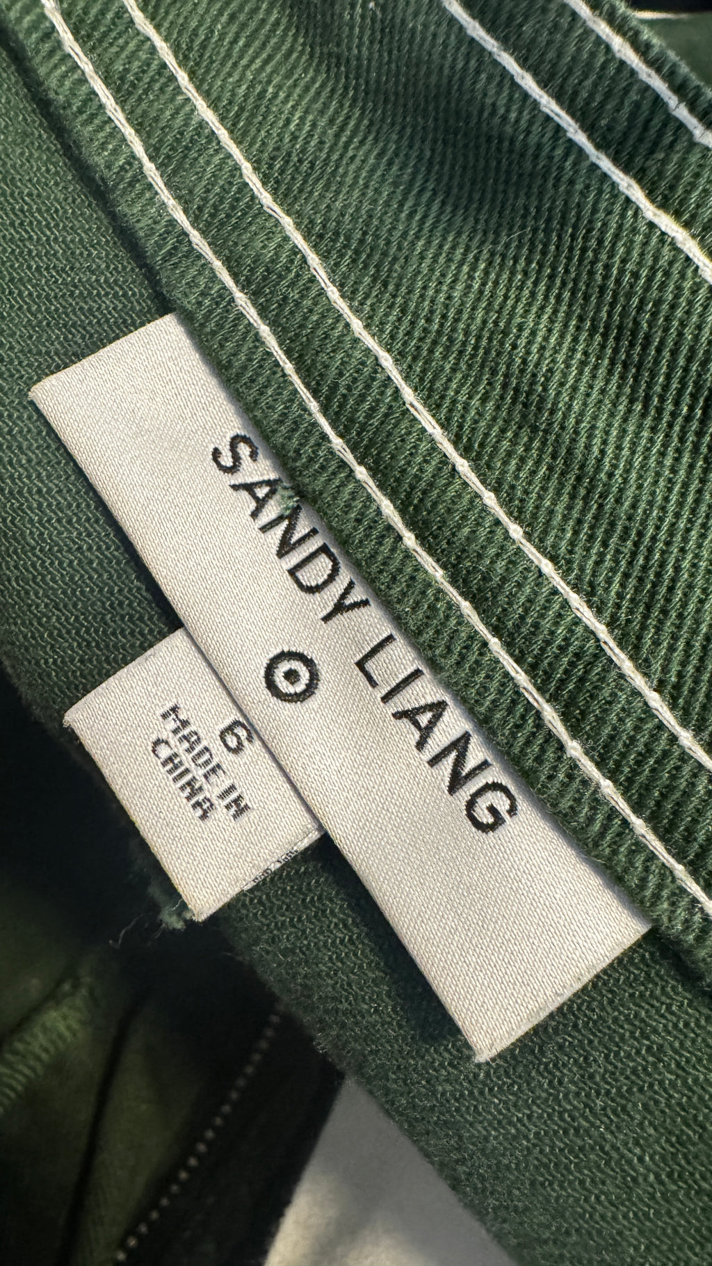 Sandy Liang Green Cargo Utility Pants | Size 6