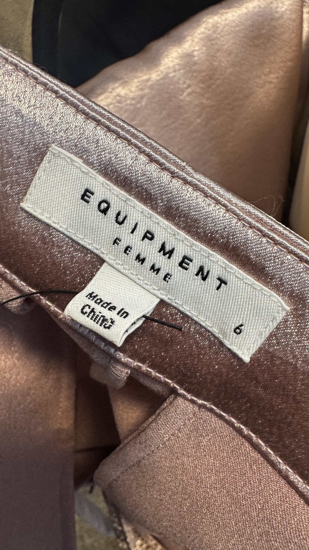 Equipment Femme Satin Wide Leg Pants / Size 6