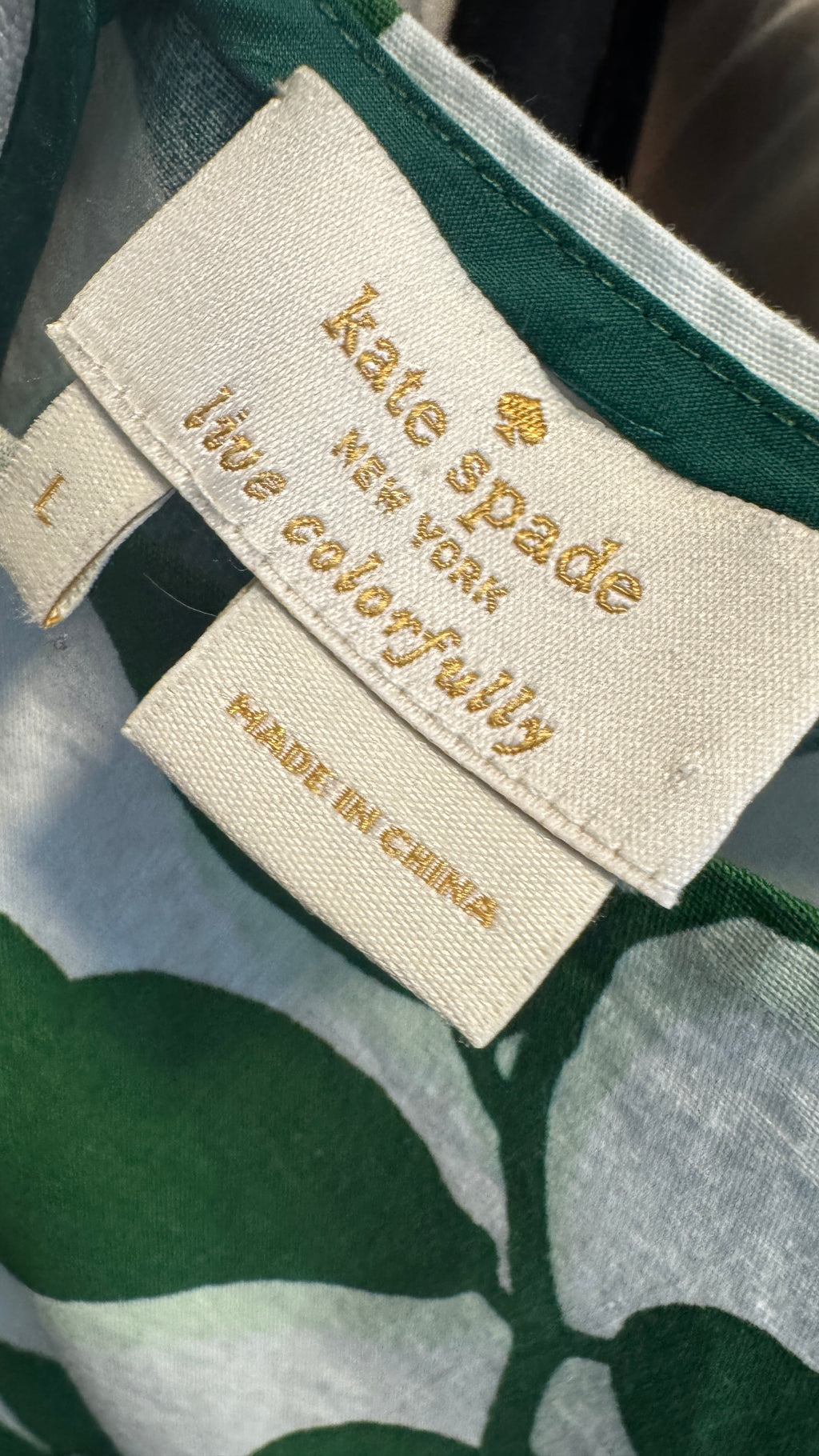 Kate Spade Live Colourfully Cropped Blouse / Size L