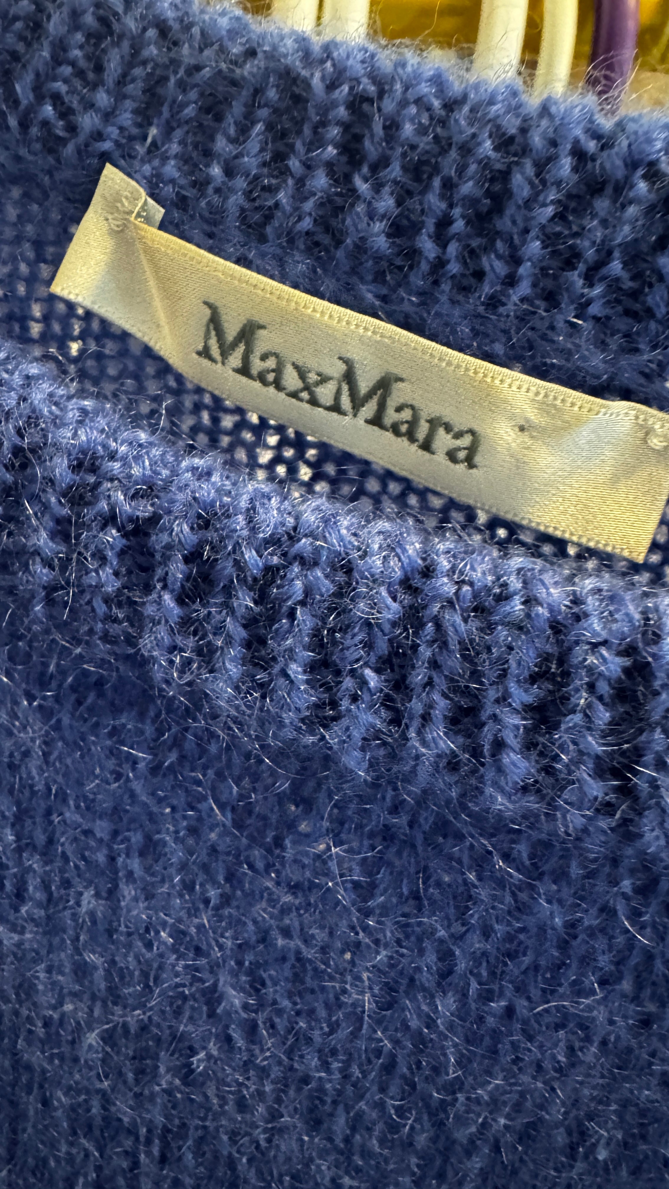 Max Mara Mohair Blend Crew Neck Sweater / Size XL