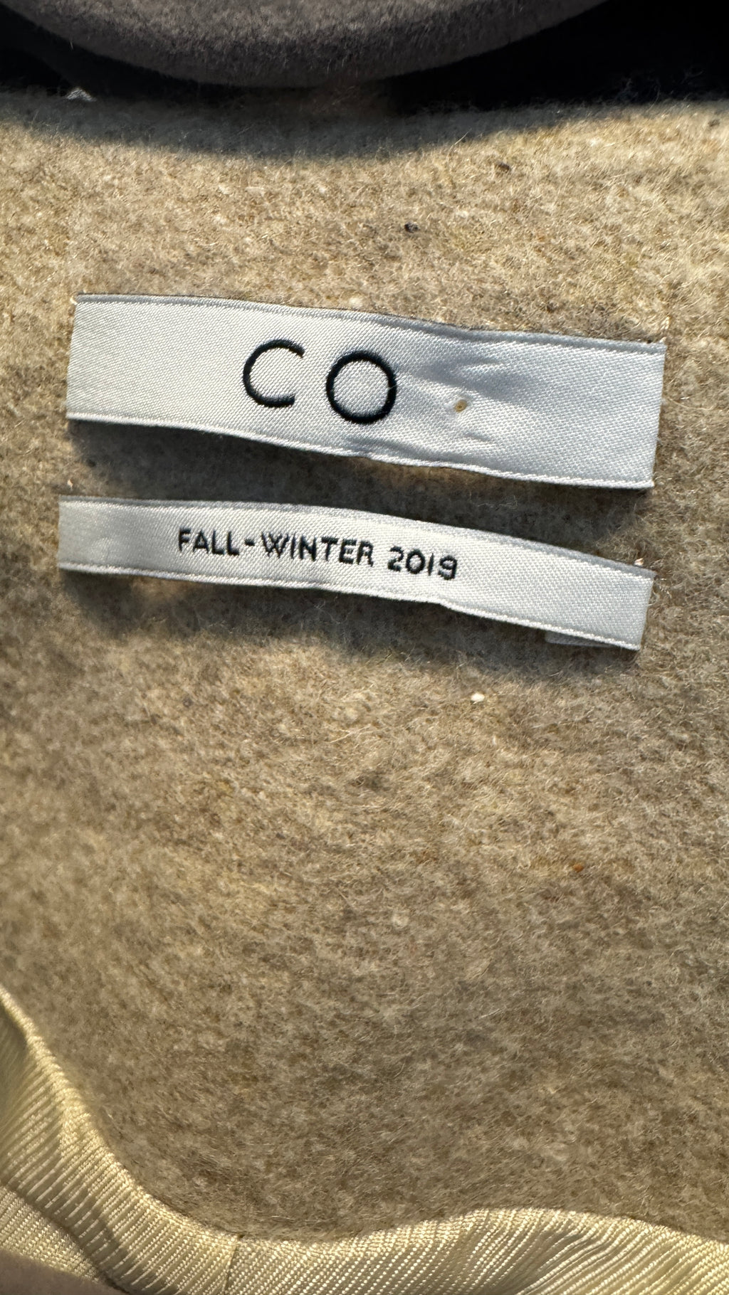 CO. Wool-Silk Top Button Coat / Size S